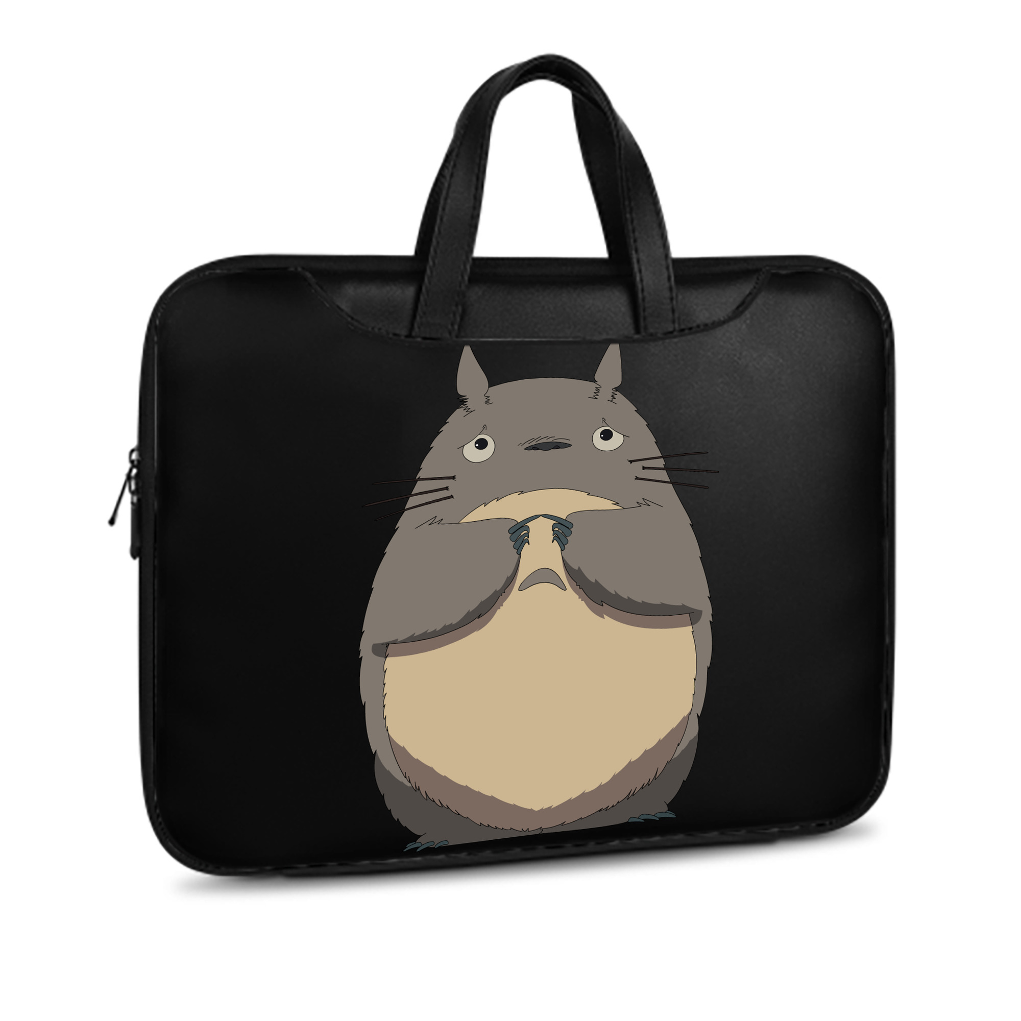 （画像用） となりのトトロ 草壁メイ 草壁サツキ My Neighbor Totoro Satsuki Kusakabe Mei Kusakabe レザーラップトップバッグ　ノートパソコンケース