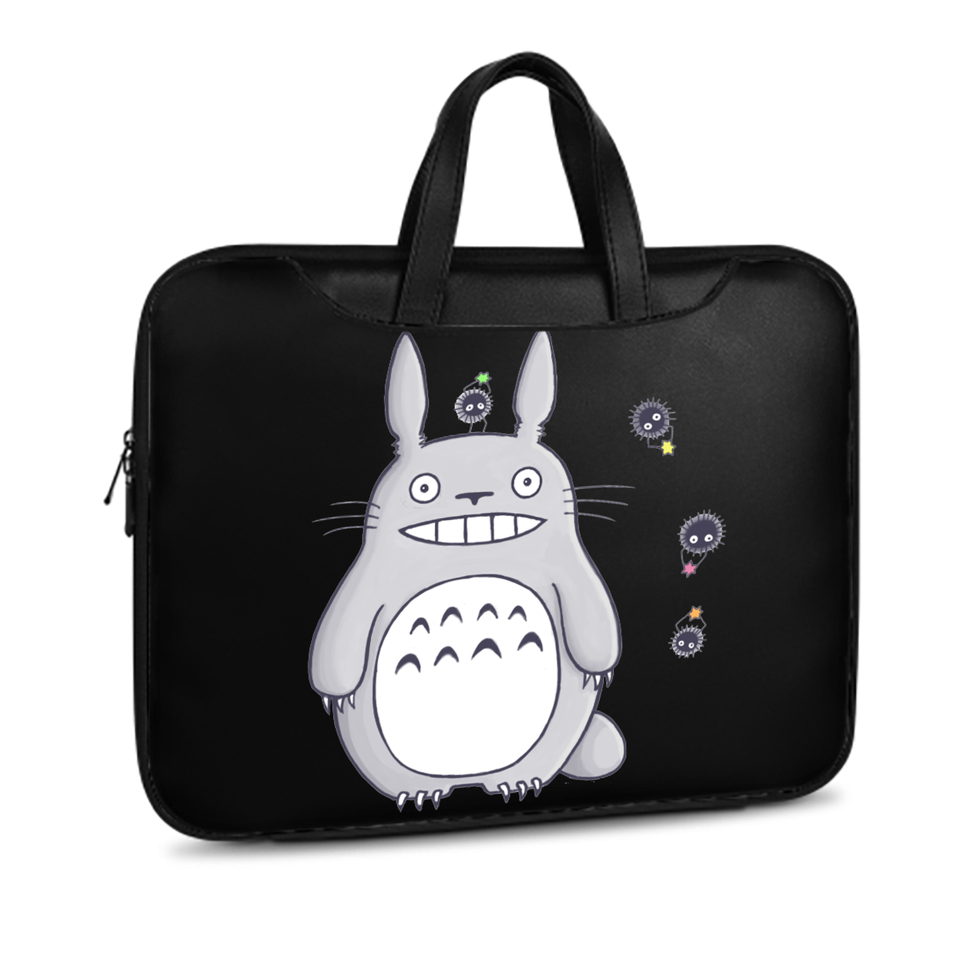 （画像用） となりのトトロ 草壁メイ 草壁サツキ My Neighbor Totoro Satsuki Kusakabe Mei Kusakabe レザーラップトップバッグ　ノートパソコンケース