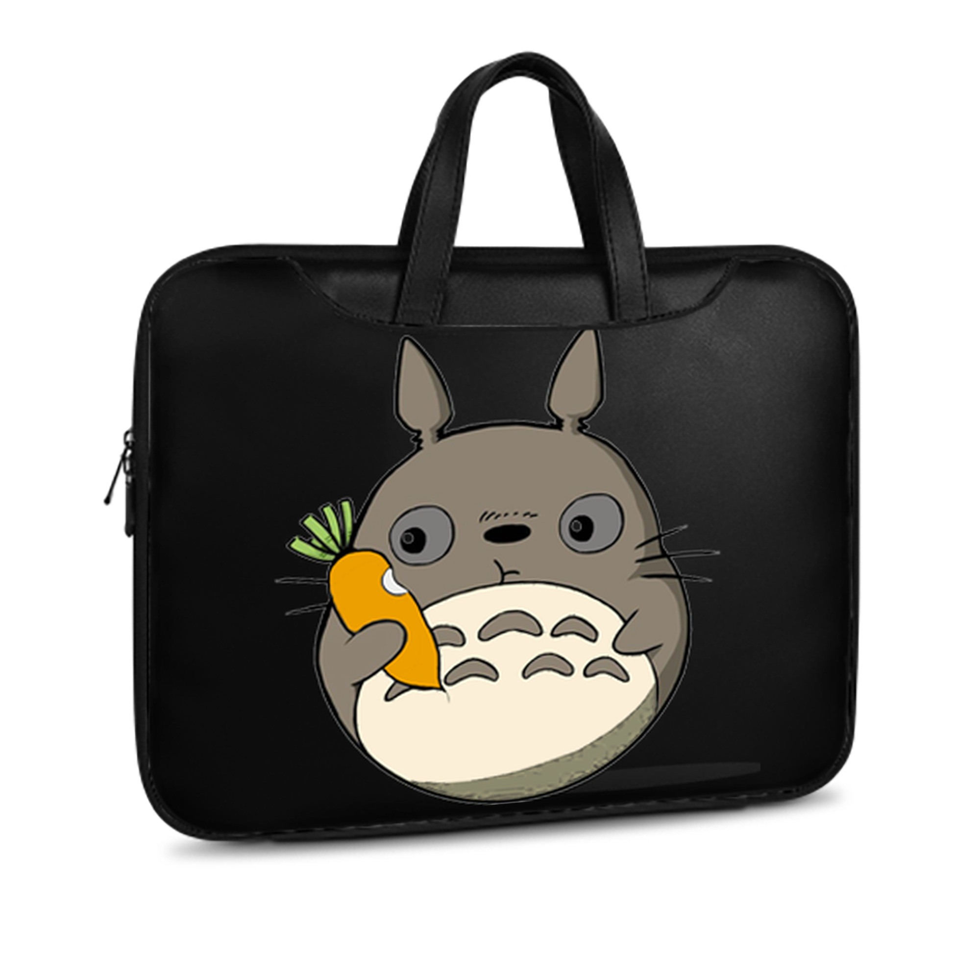 （画像用） となりのトトロ 草壁メイ 草壁サツキ My Neighbor Totoro Satsuki Kusakabe Mei Kusakabe レザーラップトップバッグ　ノートパソコンケース
