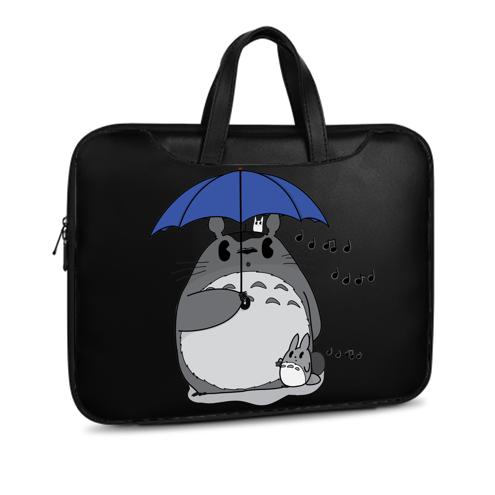 （画像用） となりのトトロ 草壁メイ 草壁サツキ My Neighbor Totoro Satsuki Kusakabe Mei Kusakabe レザーラップトップバッグ　ノートパソコンケース