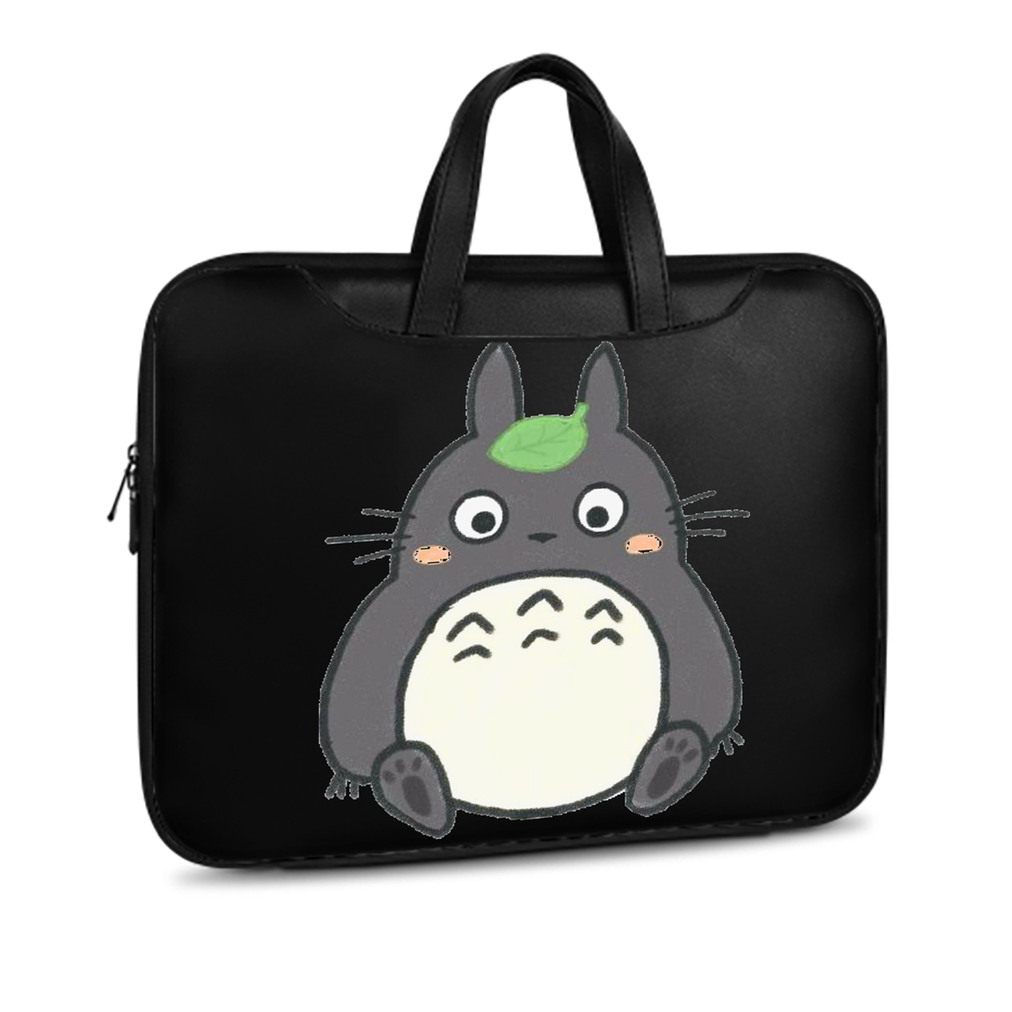 （画像用） となりのトトロ 草壁メイ 草壁サツキ My Neighbor Totoro Satsuki Kusakabe Mei Kusakabe レザーラップトップバッグ　ノートパソコンケース