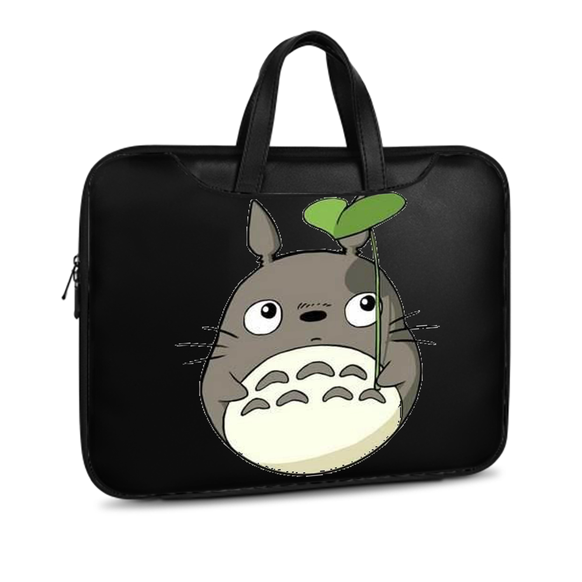 （画像用） となりのトトロ 草壁メイ 草壁サツキ My Neighbor Totoro Satsuki Kusakabe Mei Kusakabe レザーラップトップバッグ　ノートパソコンケース