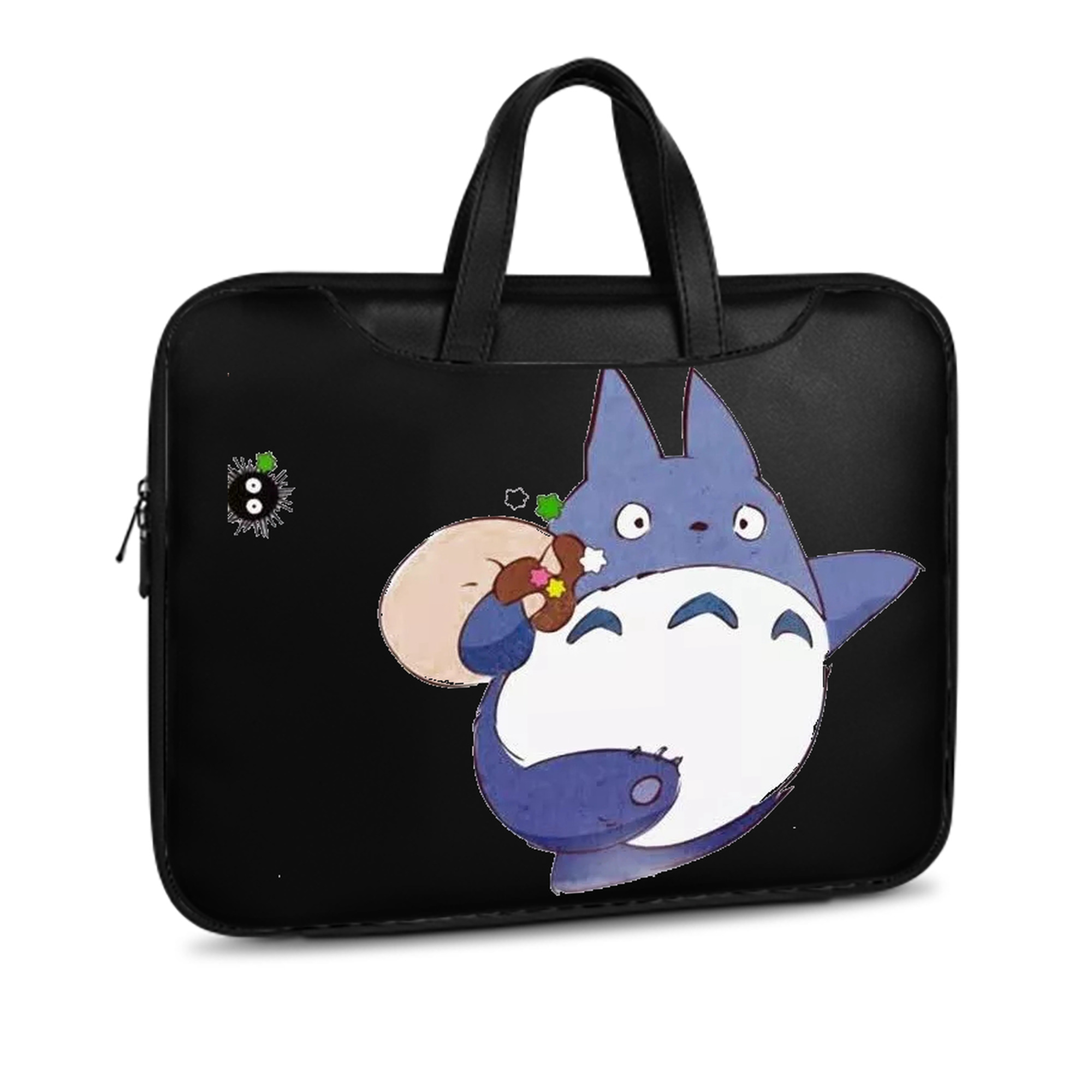 （画像用） となりのトトロ 草壁メイ 草壁サツキ My Neighbor Totoro Satsuki Kusakabe Mei Kusakabe レザーラップトップバッグ　ノートパソコンケース