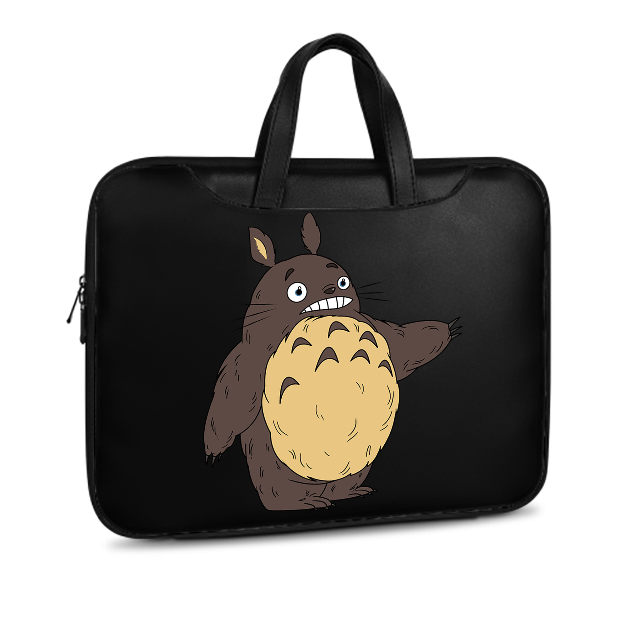 （画像用） となりのトトロ 草壁メイ 草壁サツキ My Neighbor Totoro Satsuki Kusakabe Mei Kusakabe レザーラップトップバッグ　ノートパソコンケース