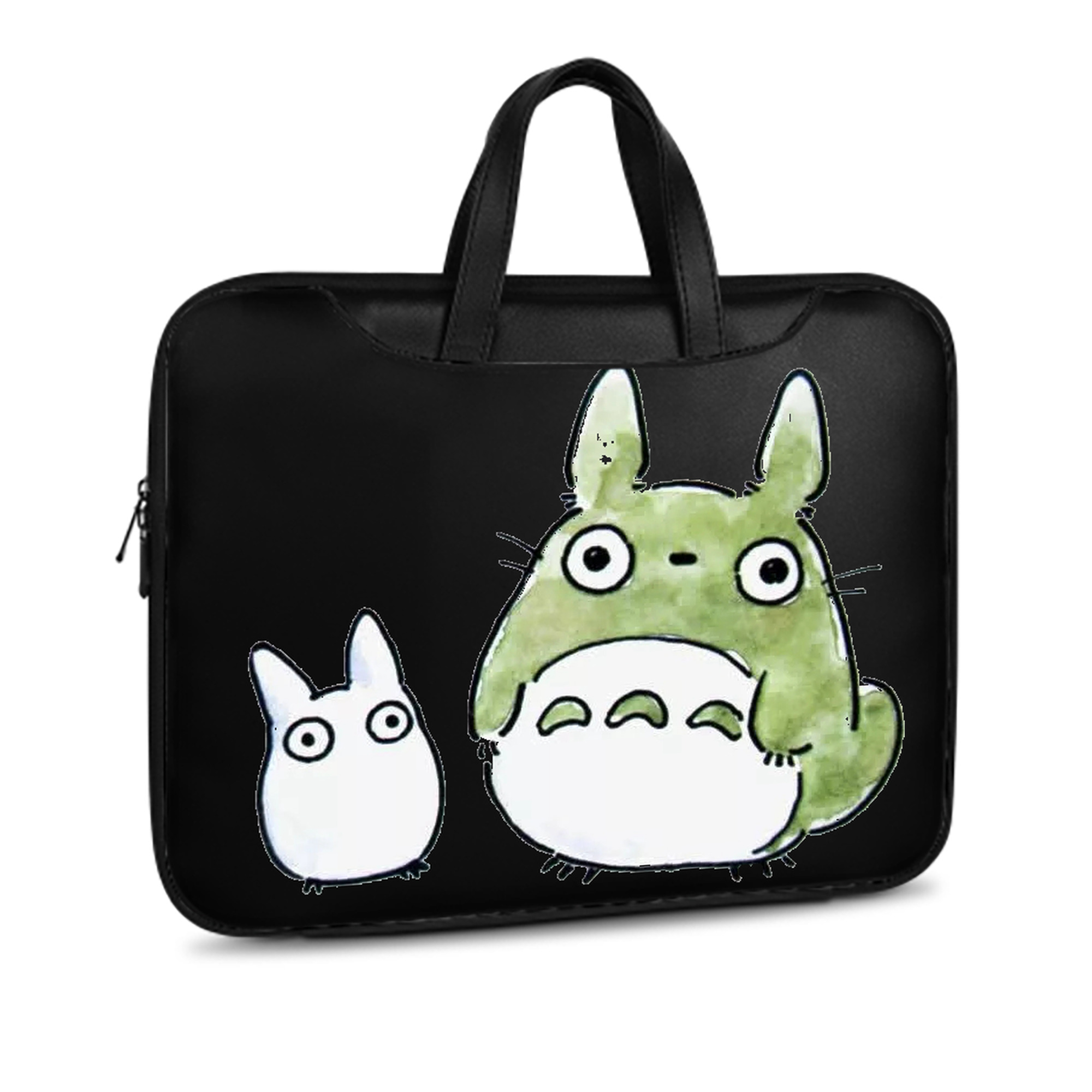（画像用） となりのトトロ 草壁メイ 草壁サツキ My Neighbor Totoro Satsuki Kusakabe Mei Kusakabe レザーラップトップバッグ　ノートパソコンケース