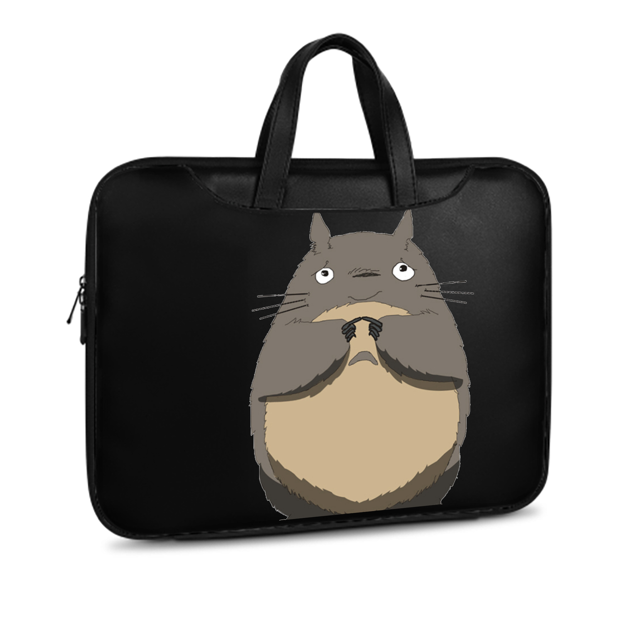 （画像用） となりのトトロ 草壁メイ 草壁サツキ My Neighbor Totoro Satsuki Kusakabe Mei Kusakabe レザーラップトップバッグ　ノートパソコンケース