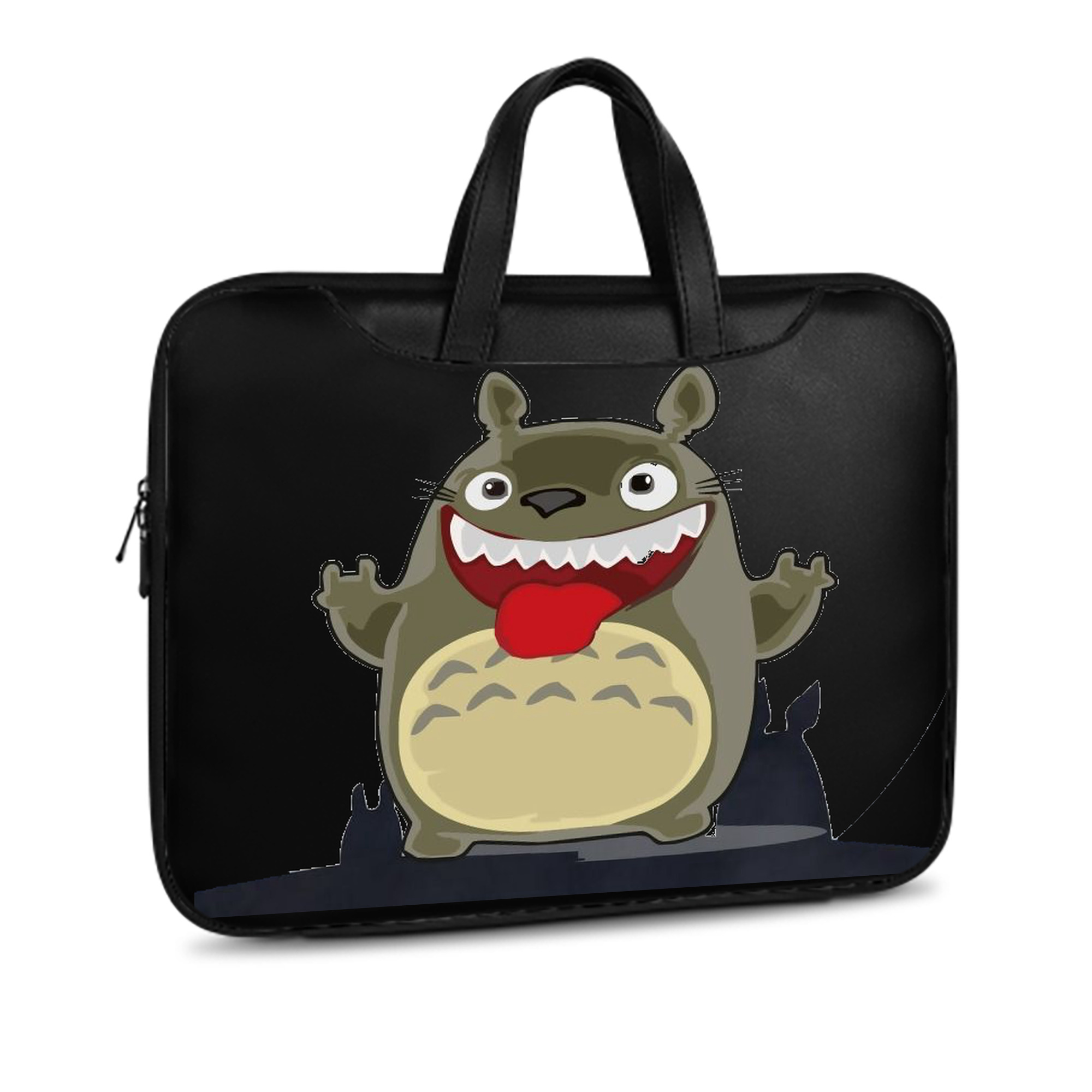 （画像用） となりのトトロ 草壁メイ 草壁サツキ My Neighbor Totoro Satsuki Kusakabe Mei Kusakabe レザーラップトップバッグ　ノートパソコンケース