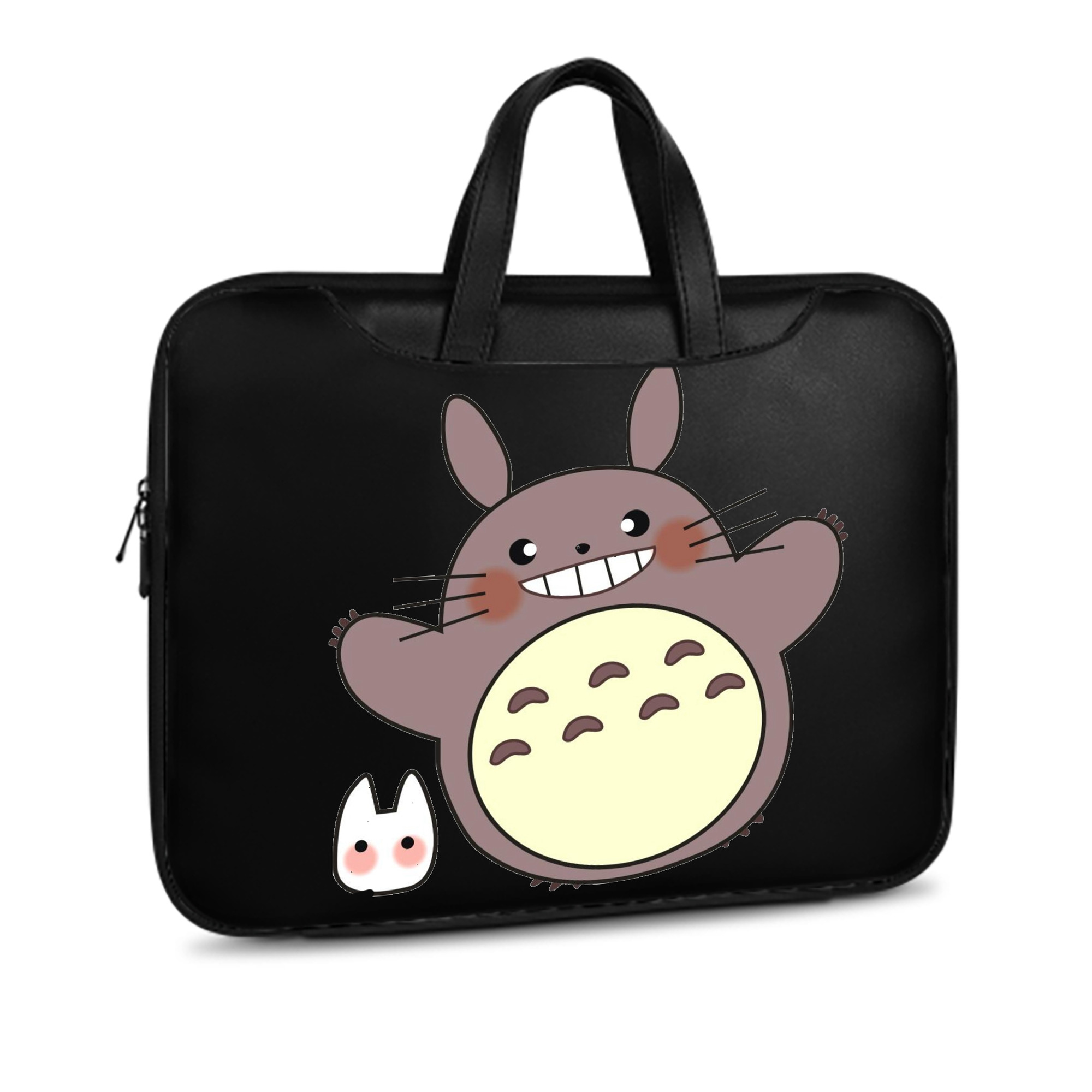 （画像用） となりのトトロ 草壁メイ 草壁サツキ My Neighbor Totoro Satsuki Kusakabe Mei Kusakabe レザーラップトップバッグ　ノートパソコンケース