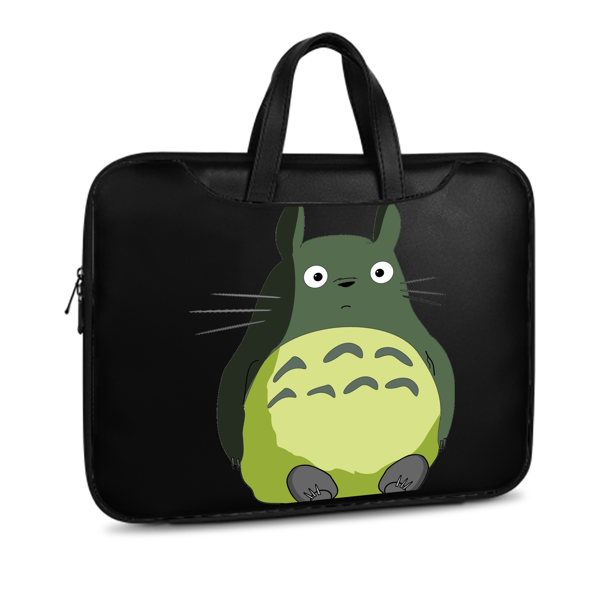 （画像用） となりのトトロ 草壁メイ 草壁サツキ My Neighbor Totoro Satsuki Kusakabe Mei Kusakabe レザーラップトップバッグ　ノートパソコンケース
