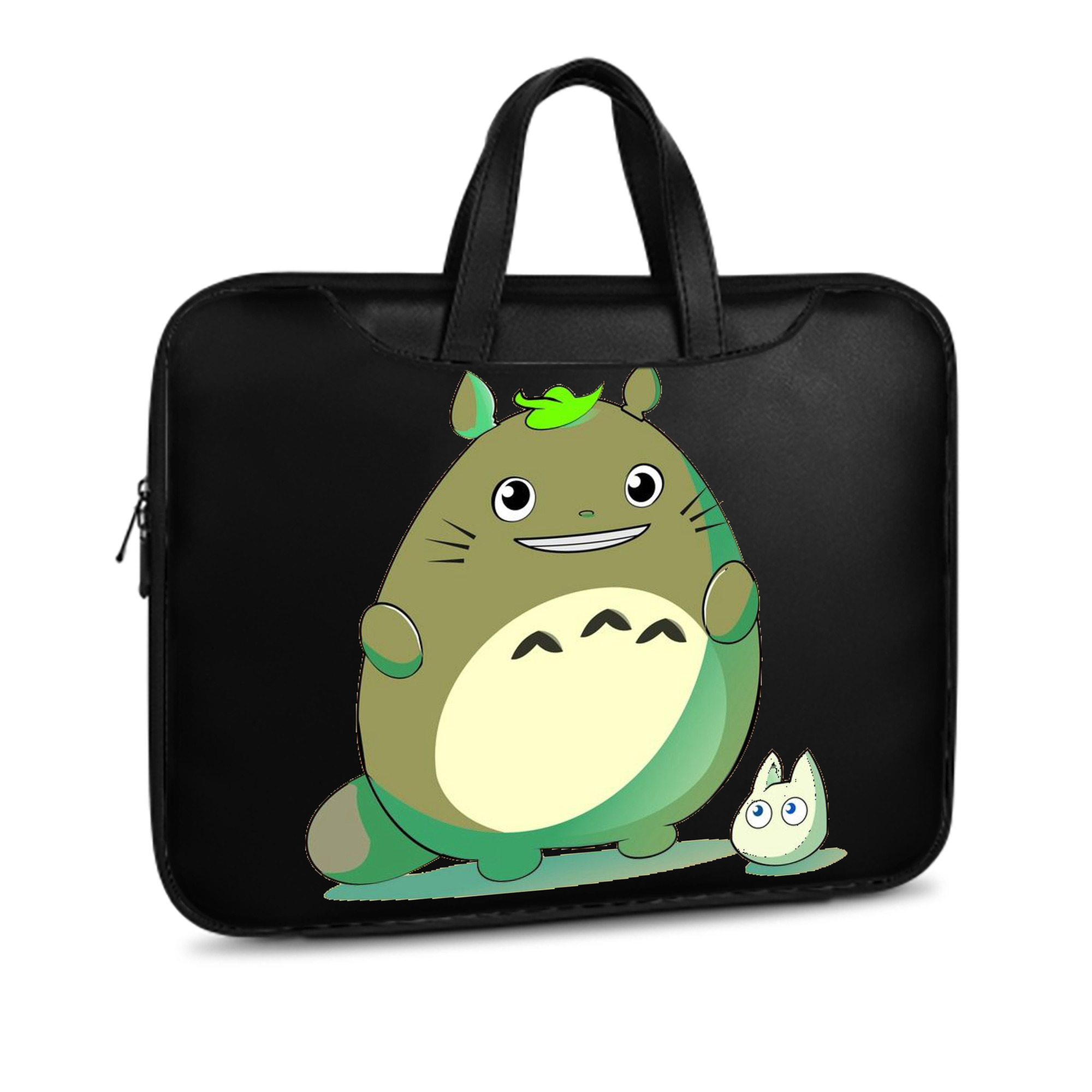 （画像用） となりのトトロ 草壁メイ 草壁サツキ My Neighbor Totoro Satsuki Kusakabe Mei Kusakabe レザーラップトップバッグ　ノートパソコンケース