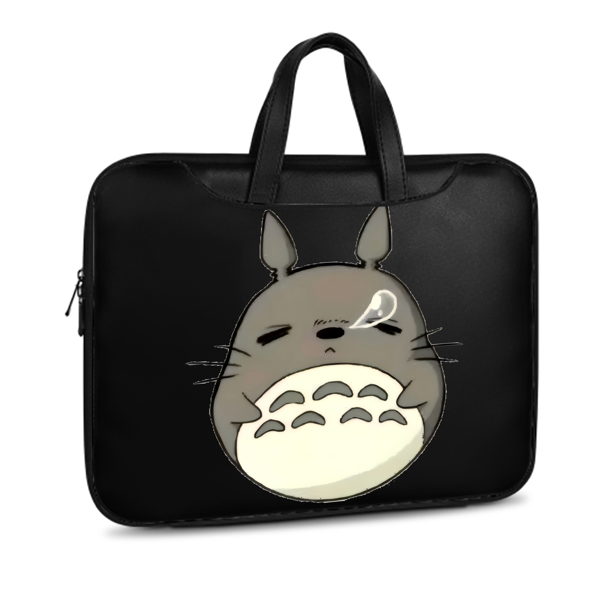 （画像用） となりのトトロ 草壁メイ 草壁サツキ My Neighbor Totoro Satsuki Kusakabe Mei Kusakabe レザーラップトップバッグ　ノートパソコンケース