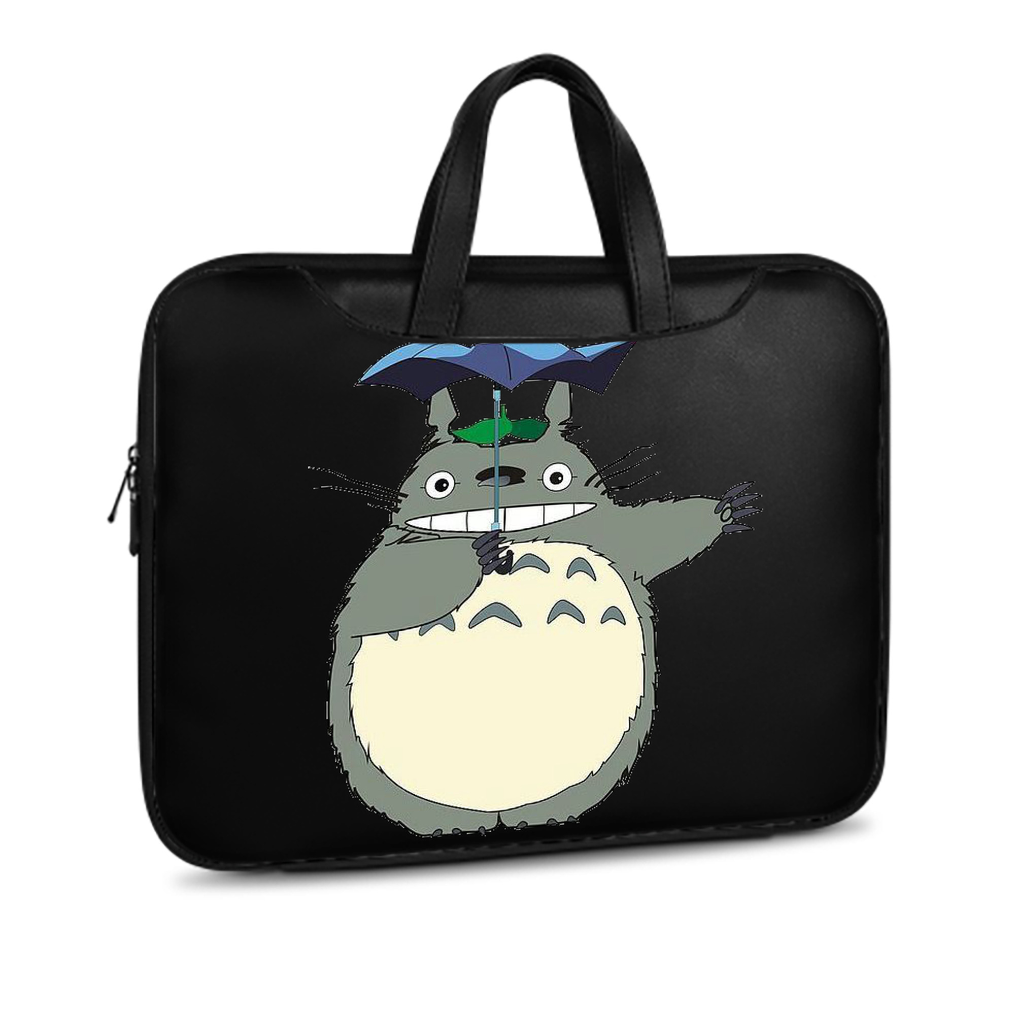 （画像用） となりのトトロ 草壁メイ 草壁サツキ My Neighbor Totoro Satsuki Kusakabe Mei Kusakabe レザーラップトップバッグ　ノートパソコンケース