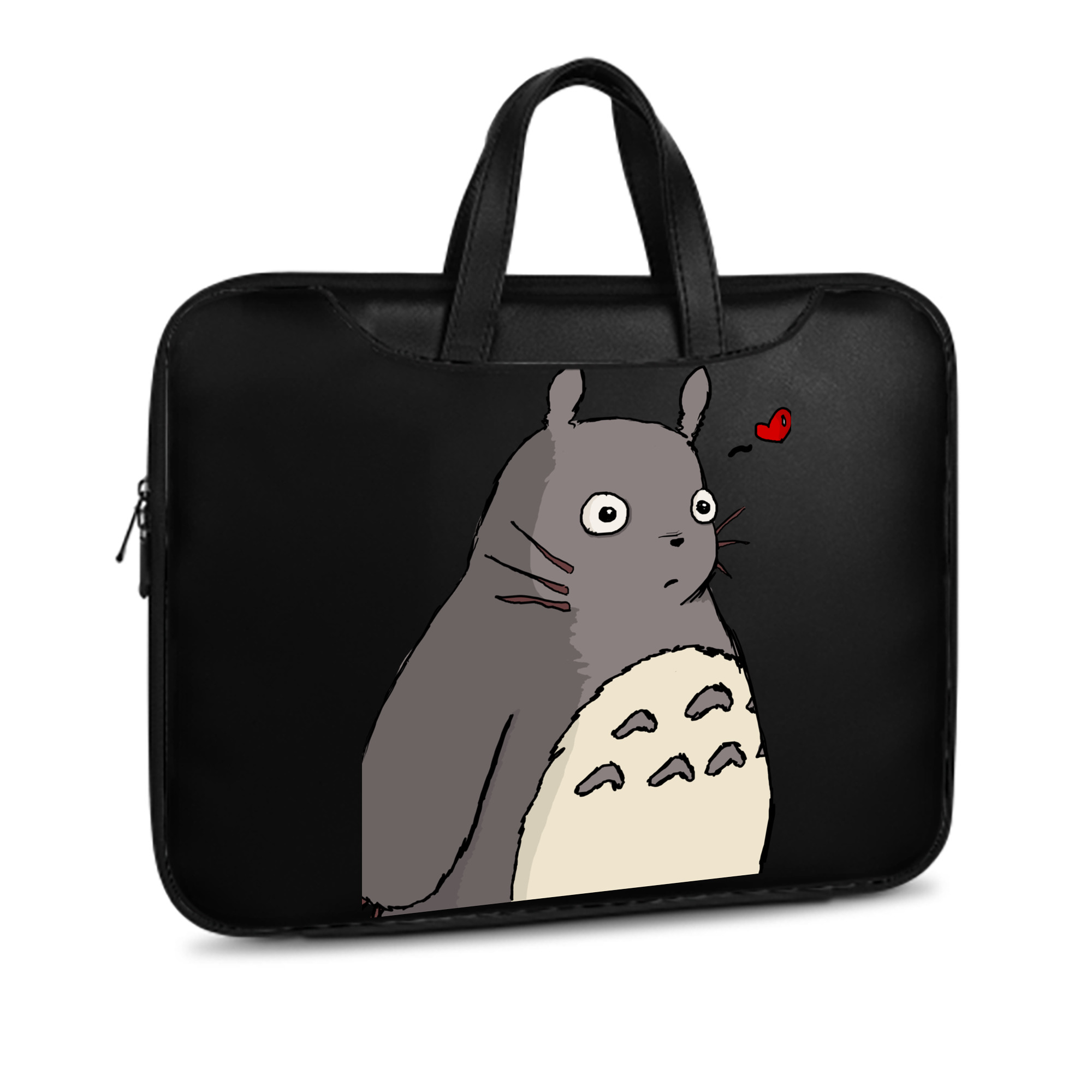 （画像用） となりのトトロ 草壁メイ 草壁サツキ My Neighbor Totoro Satsuki Kusakabe Mei Kusakabe レザーラップトップバッグ　ノートパソコンケース