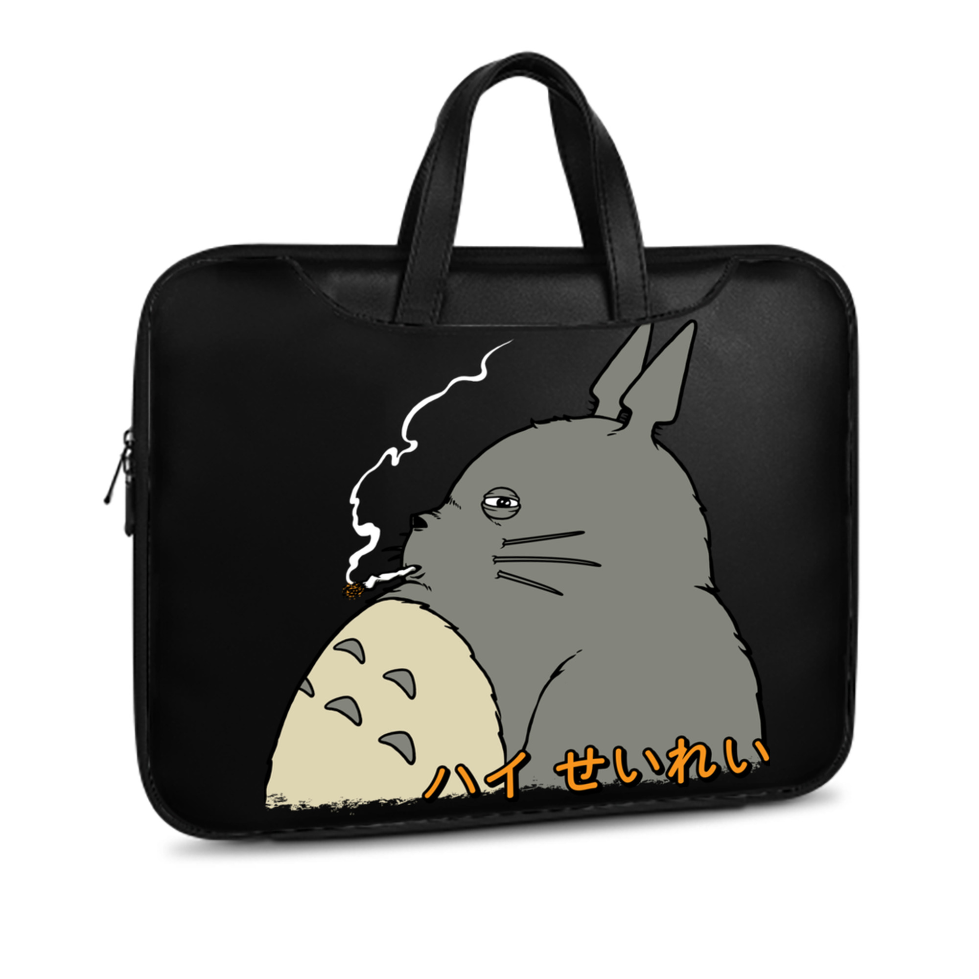 （画像用） となりのトトロ 草壁メイ 草壁サツキ My Neighbor Totoro Satsuki Kusakabe Mei Kusakabe レザーラップトップバッグ　ノートパソコンケース