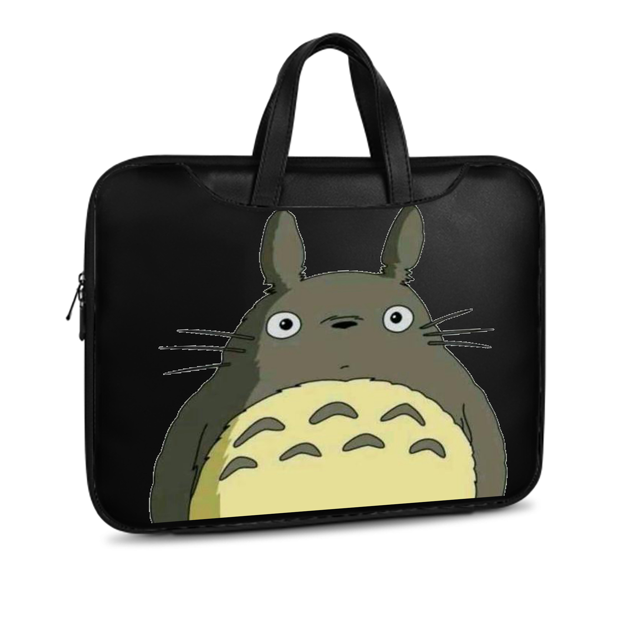 （画像用） となりのトトロ 草壁メイ 草壁サツキ My Neighbor Totoro Satsuki Kusakabe Mei Kusakabe レザーラップトップバッグ　ノートパソコンケース