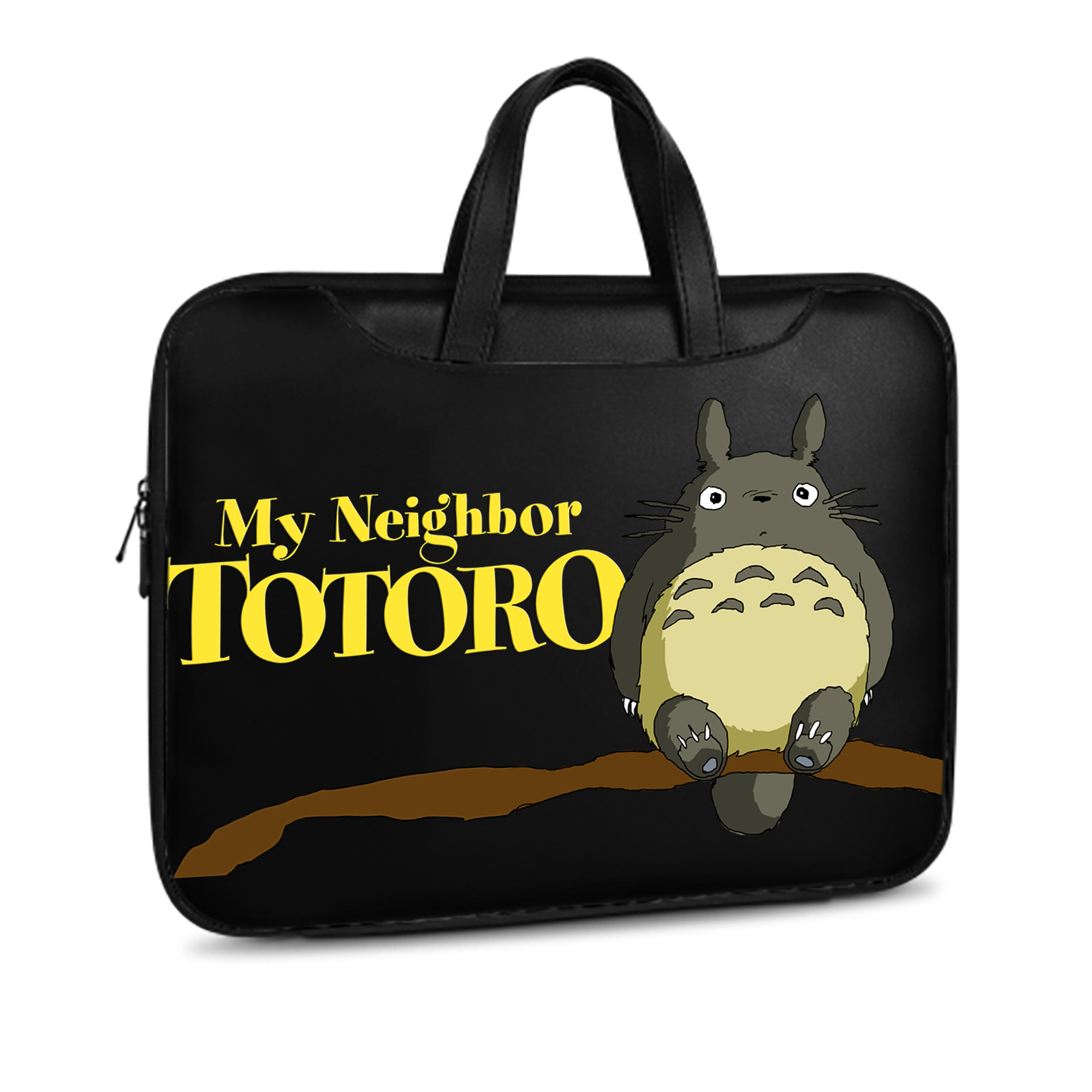 （画像用） となりのトトロ 草壁メイ 草壁サツキ My Neighbor Totoro Satsuki Kusakabe Mei Kusakabe レザーラップトップバッグ　ノートパソコンケース