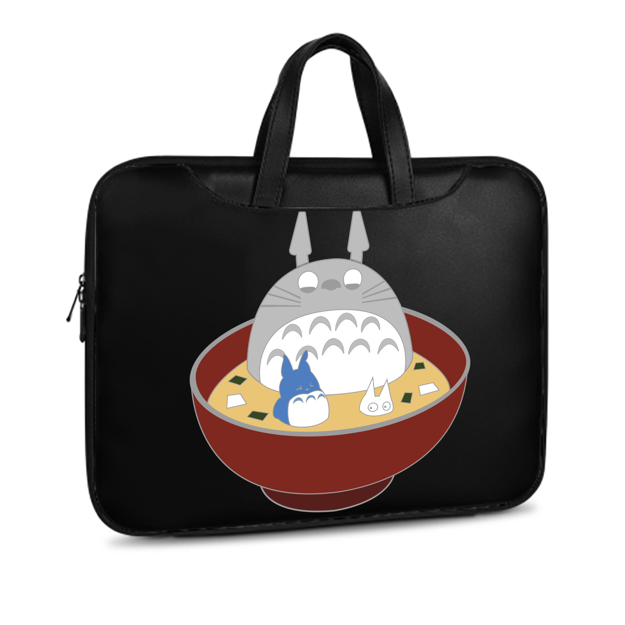 （画像用） となりのトトロ 草壁メイ 草壁サツキ My Neighbor Totoro Satsuki Kusakabe Mei Kusakabe レザーラップトップバッグ　ノートパソコンケース