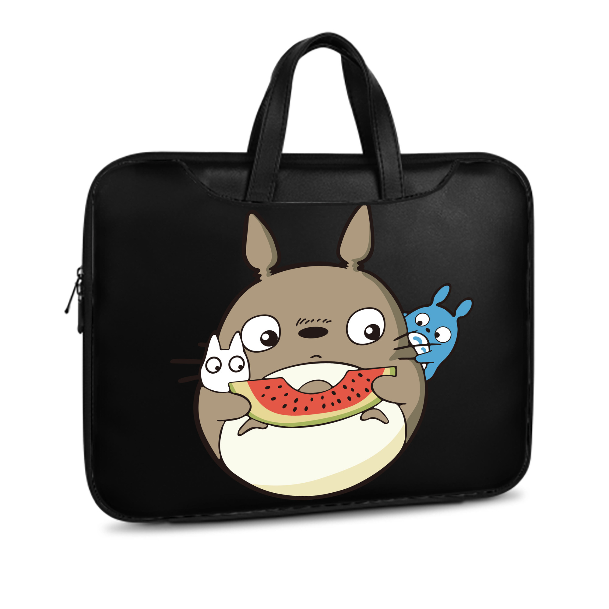 （画像用） となりのトトロ 草壁メイ 草壁サツキ My Neighbor Totoro Satsuki Kusakabe Mei Kusakabe レザーラップトップバッグ　ノートパソコンケース