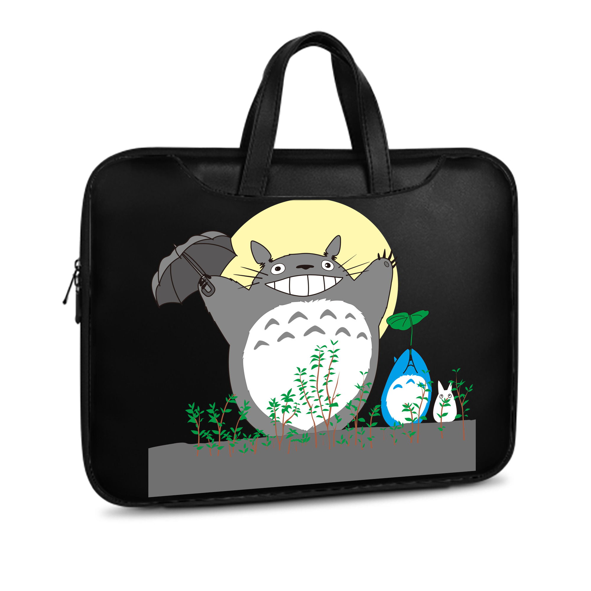 （画像用） となりのトトロ 草壁メイ 草壁サツキ My Neighbor Totoro Satsuki Kusakabe Mei Kusakabe レザーラップトップバッグ　ノートパソコンケース