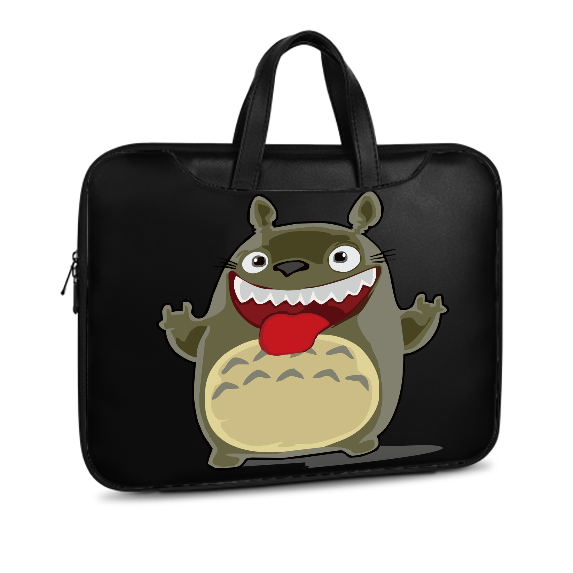 （画像用） となりのトトロ 草壁メイ 草壁サツキ My Neighbor Totoro Satsuki Kusakabe Mei Kusakabe レザーラップトップバッグ　ノートパソコンケース