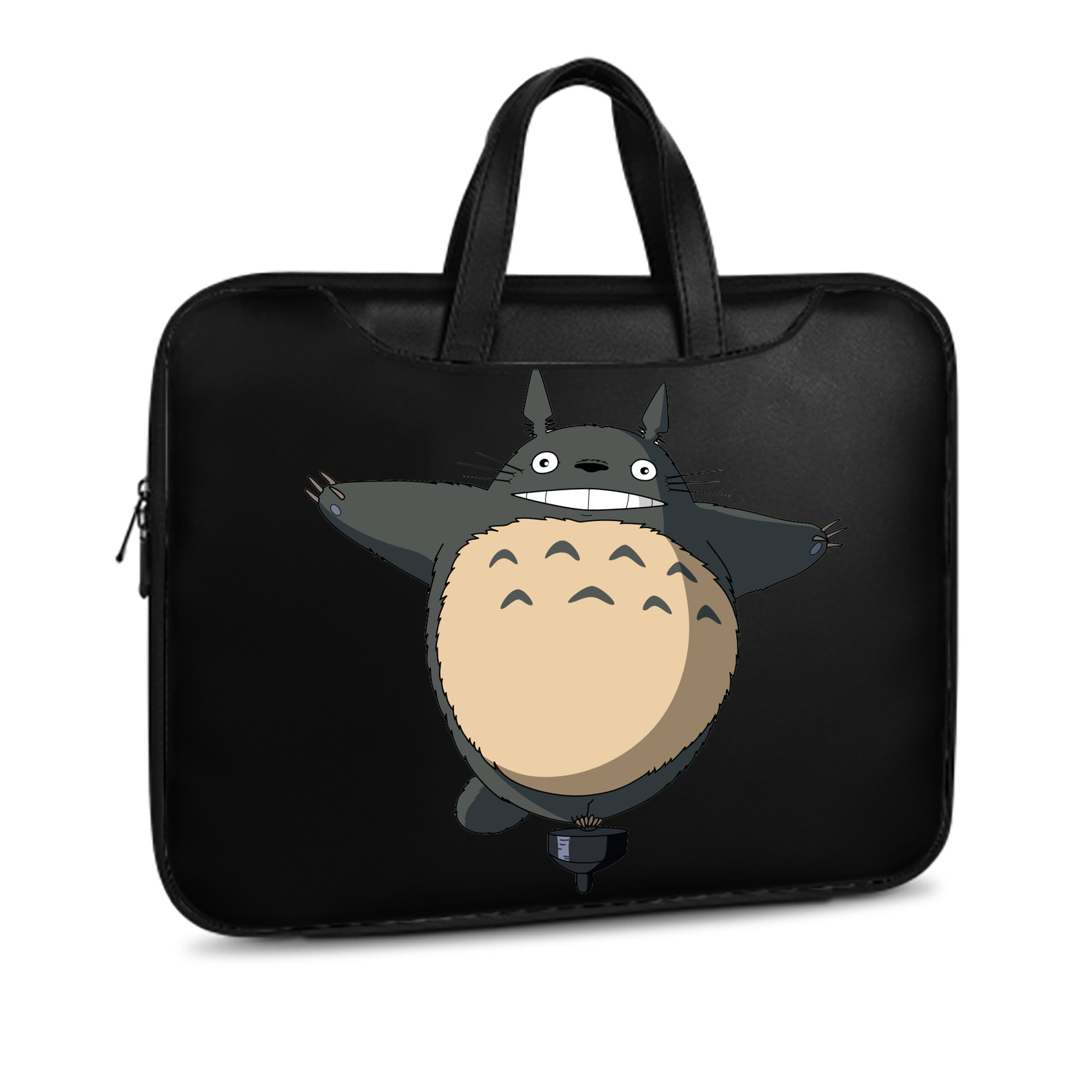 （画像用） となりのトトロ 草壁メイ 草壁サツキ My Neighbor Totoro Satsuki Kusakabe Mei Kusakabe レザーラップトップバッグ　ノートパソコンケース
