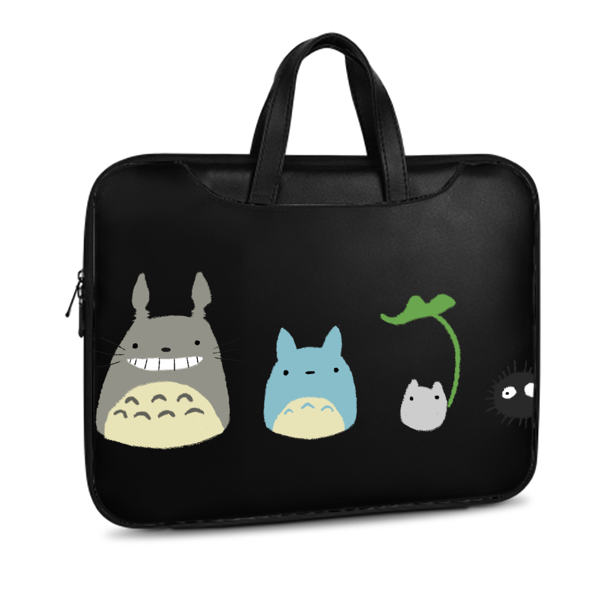 （画像用） となりのトトロ 草壁メイ 草壁サツキ My Neighbor Totoro Satsuki Kusakabe Mei Kusakabe レザーラップトップバッグ　ノートパソコンケース