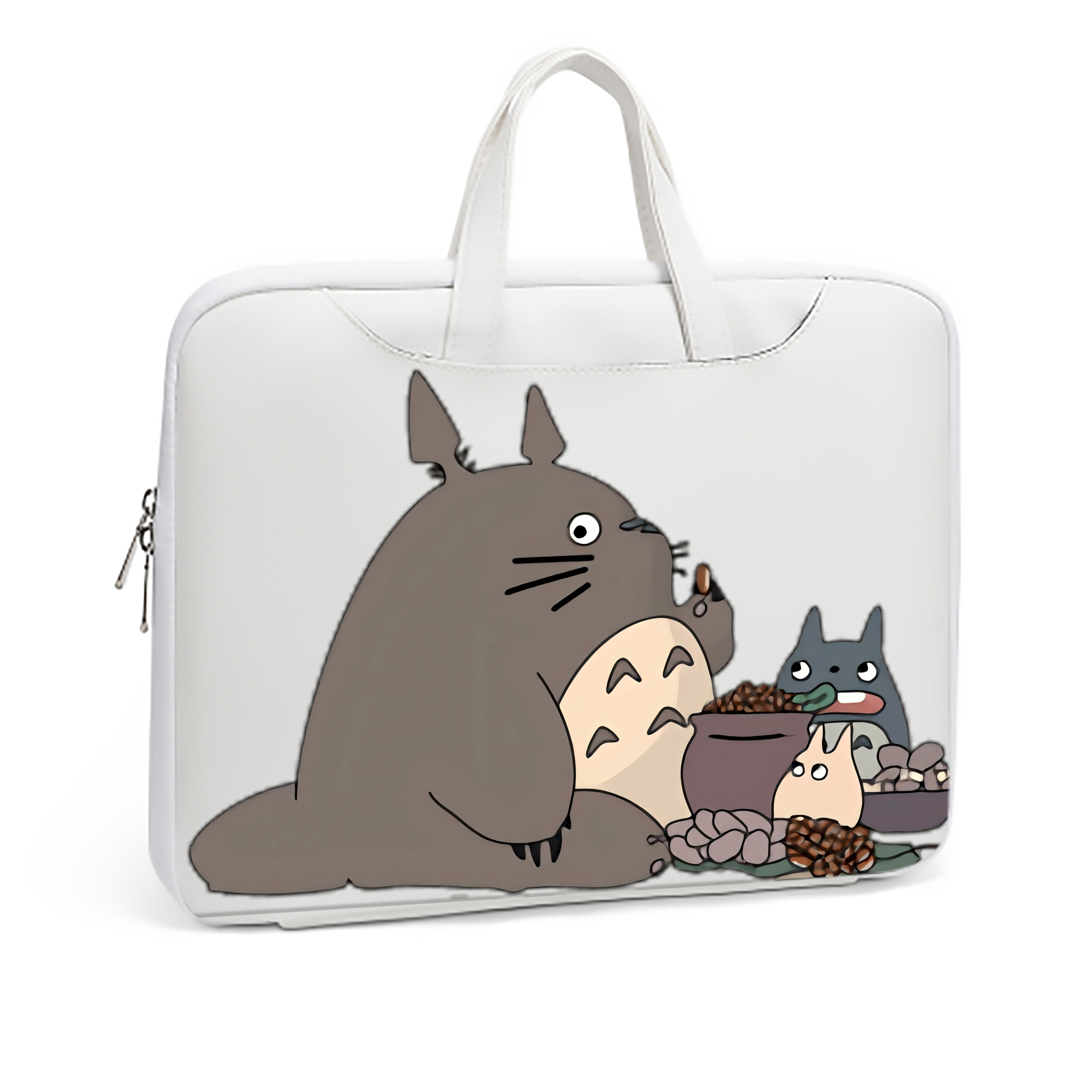 （画像用） となりのトトロ 草壁メイ 草壁サツキ My Neighbor Totoro Satsuki Kusakabe Mei Kusakabe レザーラップトップバッグ　ノートパソコンケース