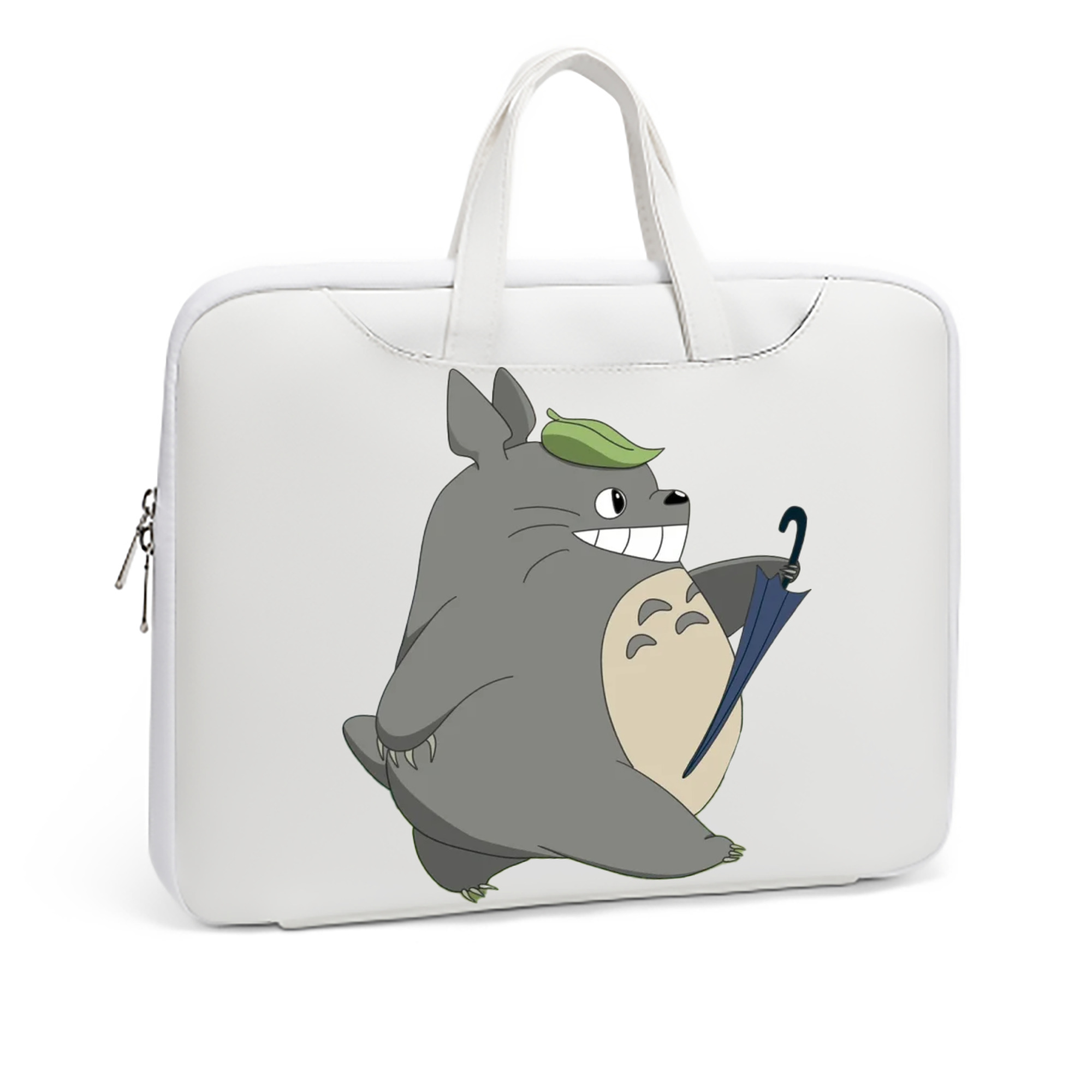 （画像用） となりのトトロ 草壁メイ 草壁サツキ My Neighbor Totoro Satsuki Kusakabe Mei Kusakabe レザーラップトップバッグ　ノートパソコンケース