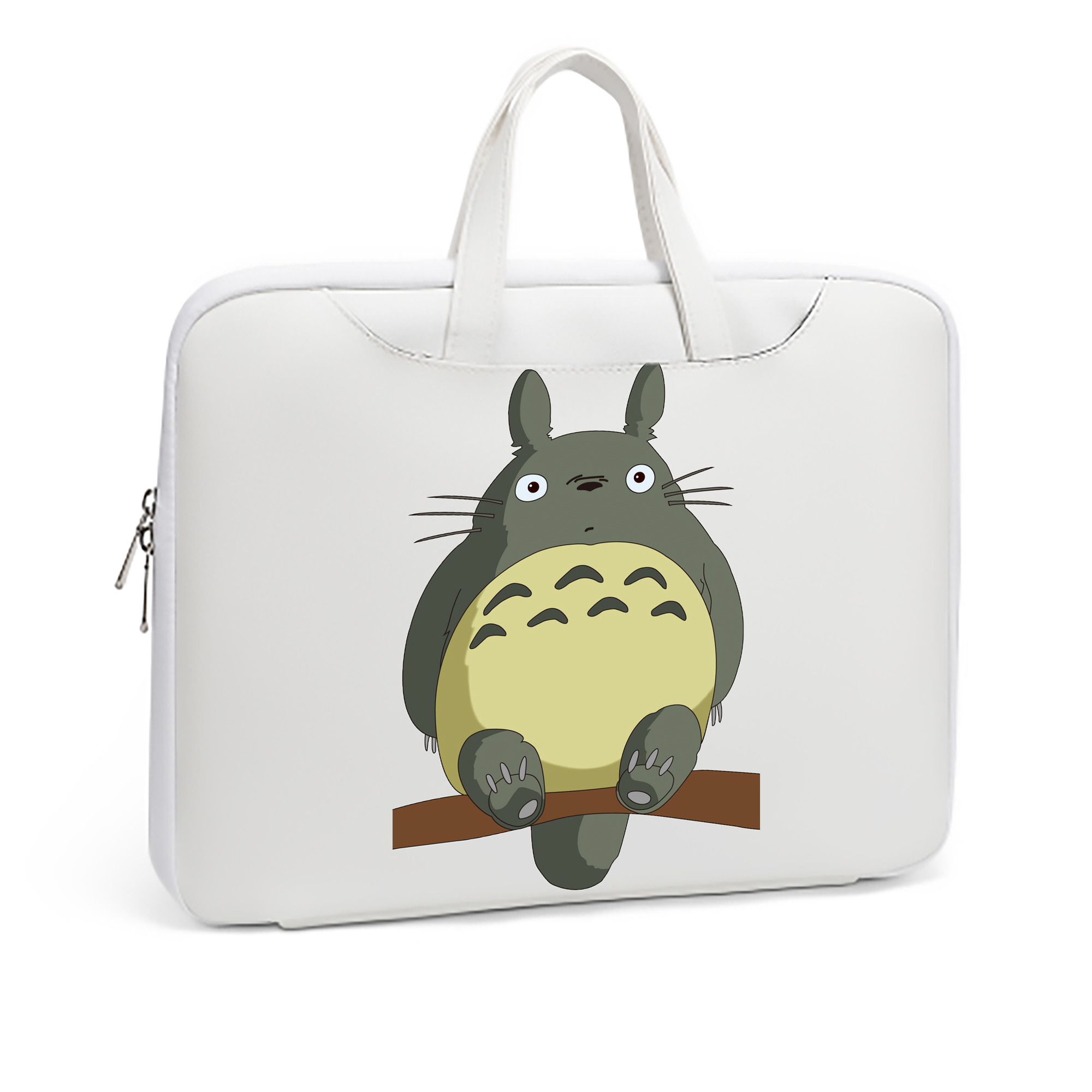 （画像用） となりのトトロ 草壁メイ 草壁サツキ My Neighbor Totoro Satsuki Kusakabe Mei Kusakabe レザーラップトップバッグ　ノートパソコンケース