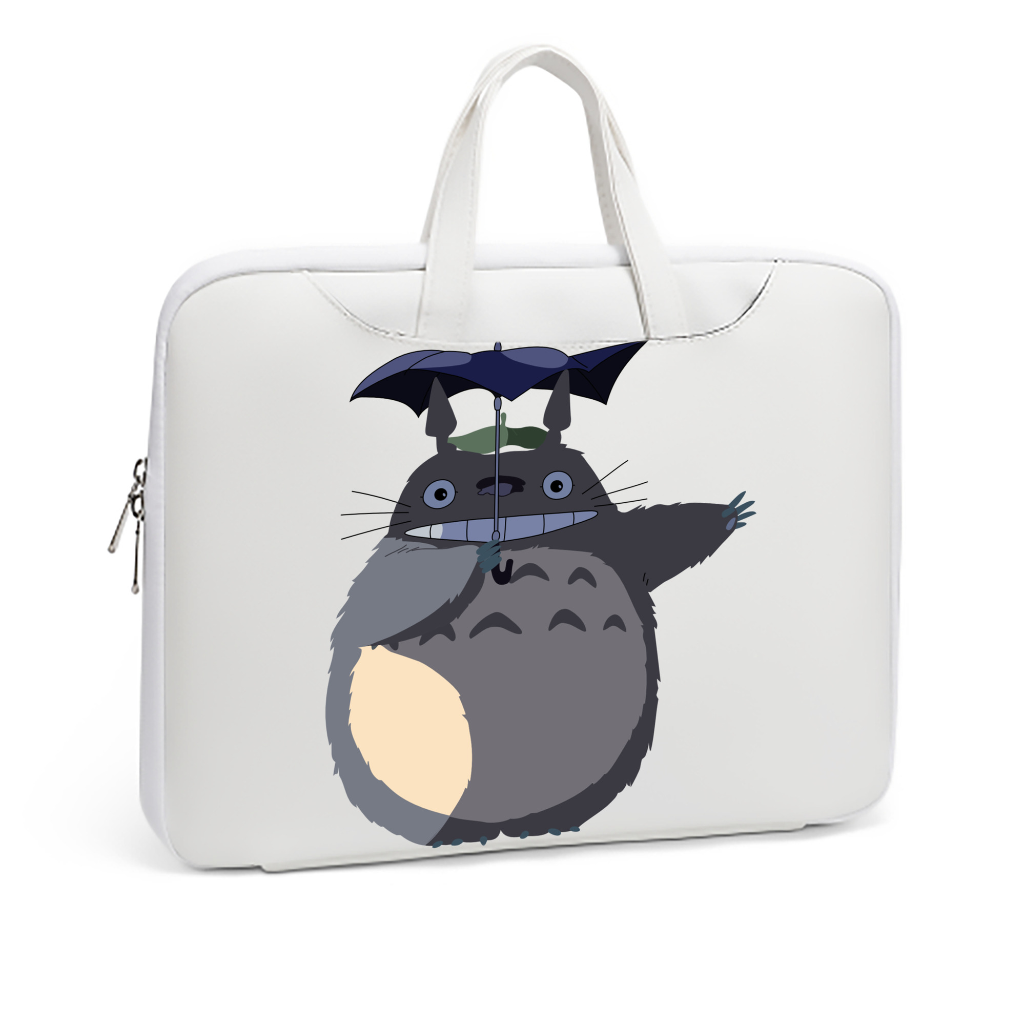 （画像用） となりのトトロ 草壁メイ 草壁サツキ My Neighbor Totoro Satsuki Kusakabe Mei Kusakabe レザーラップトップバッグ　ノートパソコンケース
