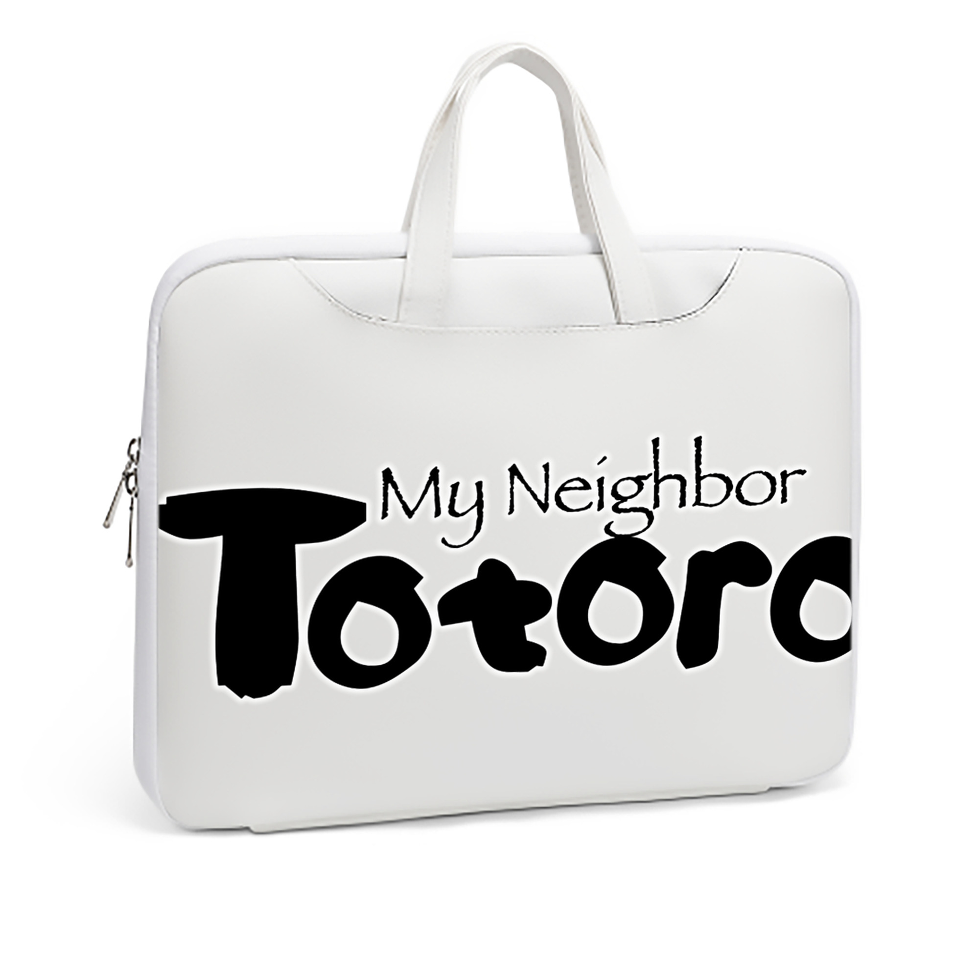 （画像用） となりのトトロ 草壁メイ 草壁サツキ My Neighbor Totoro Satsuki Kusakabe Mei Kusakabe レザーラップトップバッグ　ノートパソコンケース