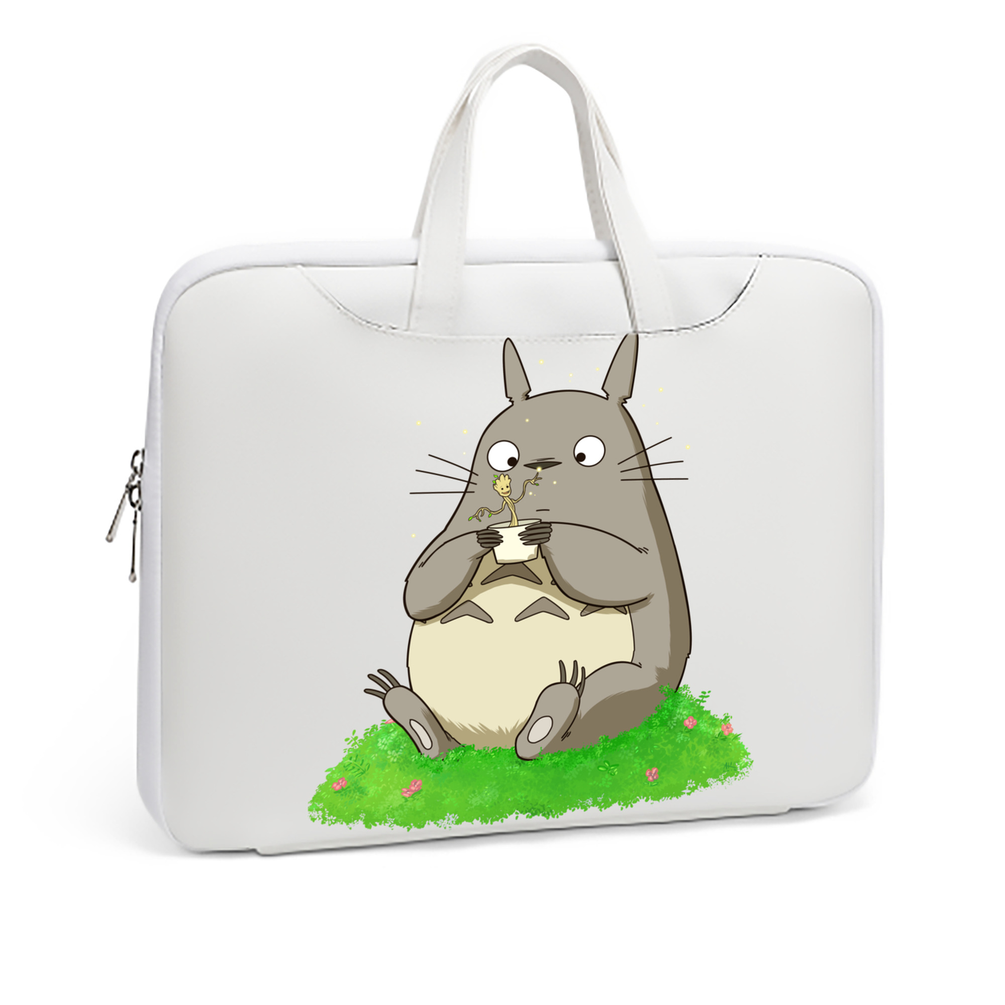 （画像用） となりのトトロ 草壁メイ 草壁サツキ My Neighbor Totoro Satsuki Kusakabe Mei Kusakabe レザーラップトップバッグ　ノートパソコンケース