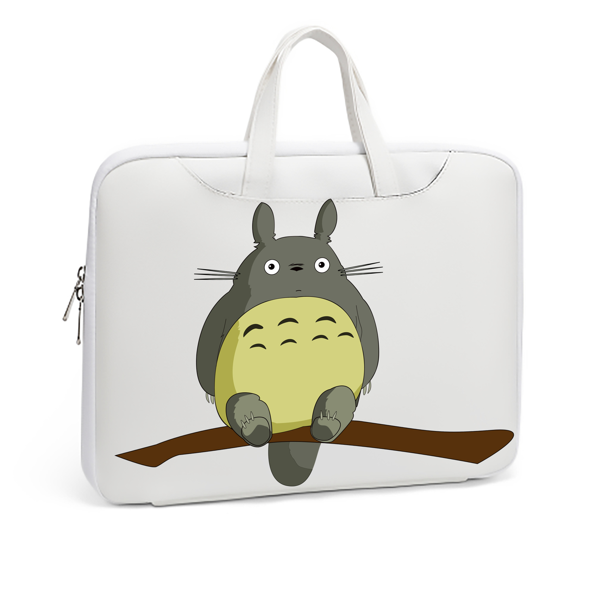 （画像用） となりのトトロ 草壁メイ 草壁サツキ My Neighbor Totoro Satsuki Kusakabe Mei Kusakabe レザーラップトップバッグ　ノートパソコンケース