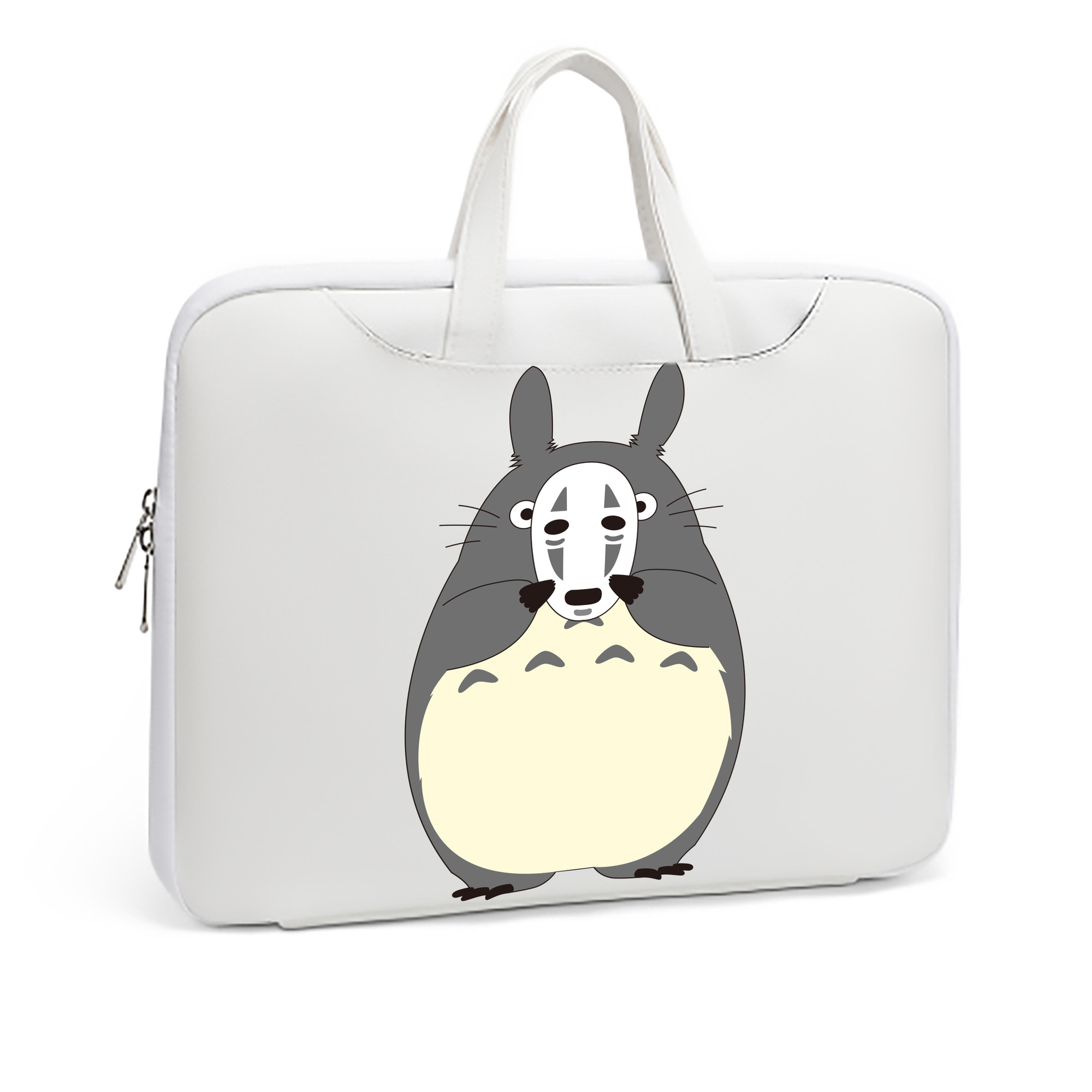 （画像用） となりのトトロ 草壁メイ 草壁サツキ My Neighbor Totoro Satsuki Kusakabe Mei Kusakabe レザーラップトップバッグ　ノートパソコンケース
