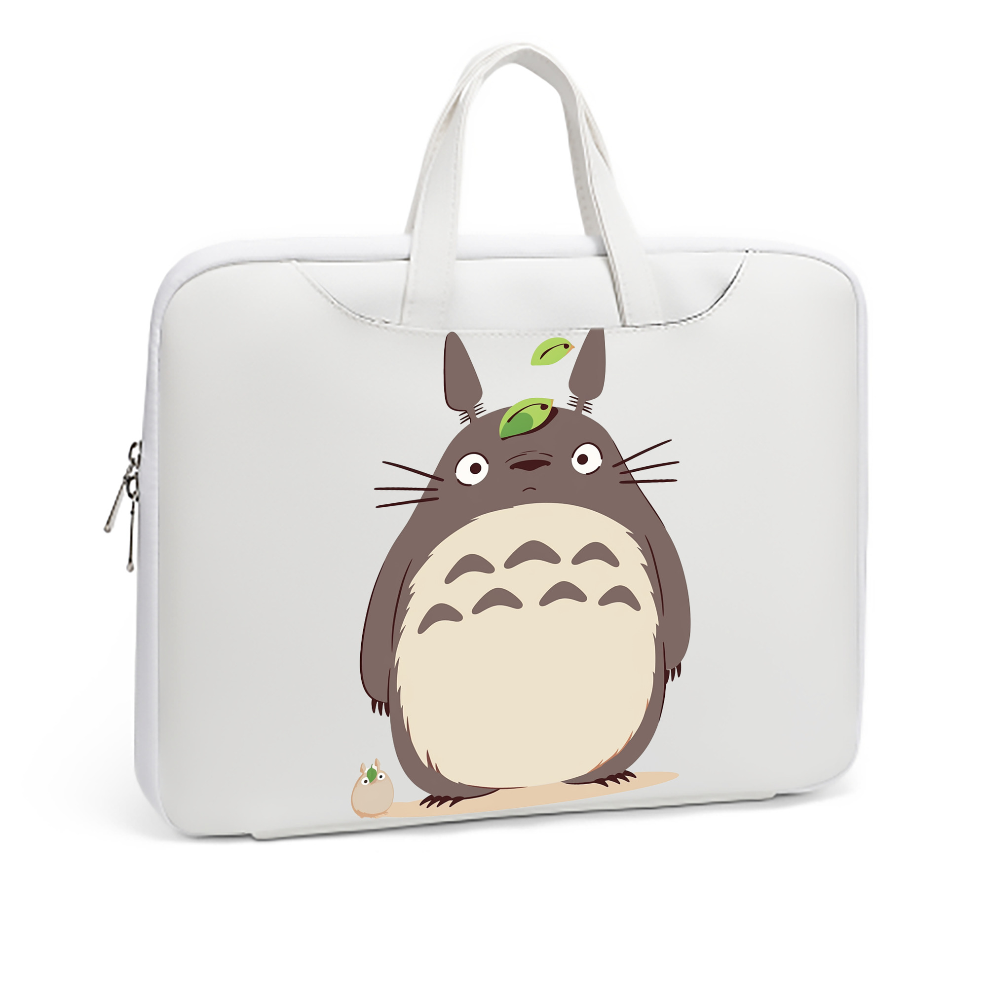（画像用） となりのトトロ 草壁メイ 草壁サツキ My Neighbor Totoro Satsuki Kusakabe Mei Kusakabe レザーラップトップバッグ　ノートパソコンケース