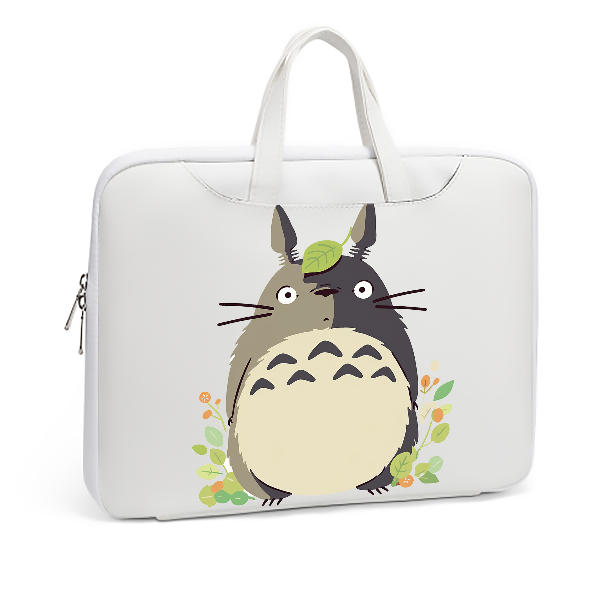 （画像用） となりのトトロ 草壁メイ 草壁サツキ My Neighbor Totoro Satsuki Kusakabe Mei Kusakabe レザーラップトップバッグ　ノートパソコンケース