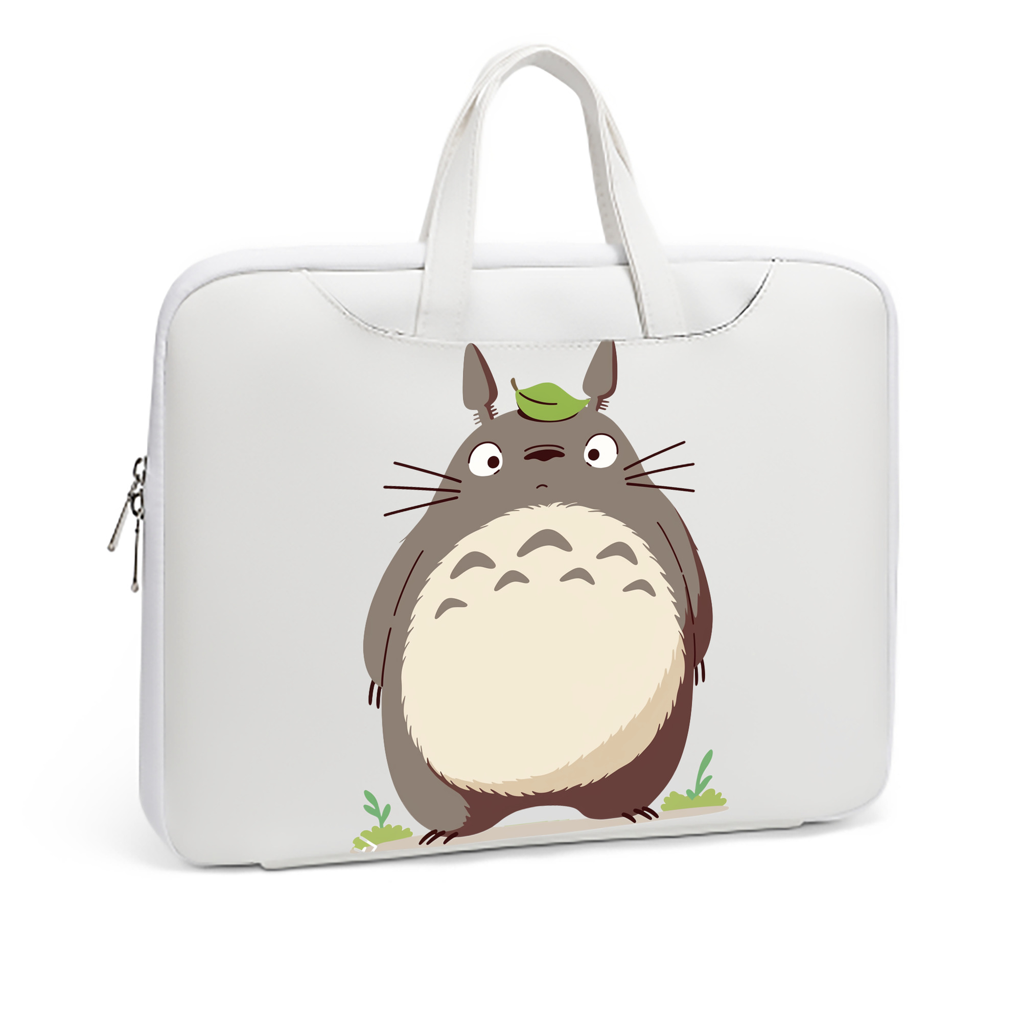 （画像用） となりのトトロ 草壁メイ 草壁サツキ My Neighbor Totoro Satsuki Kusakabe Mei Kusakabe レザーラップトップバッグ　ノートパソコンケース