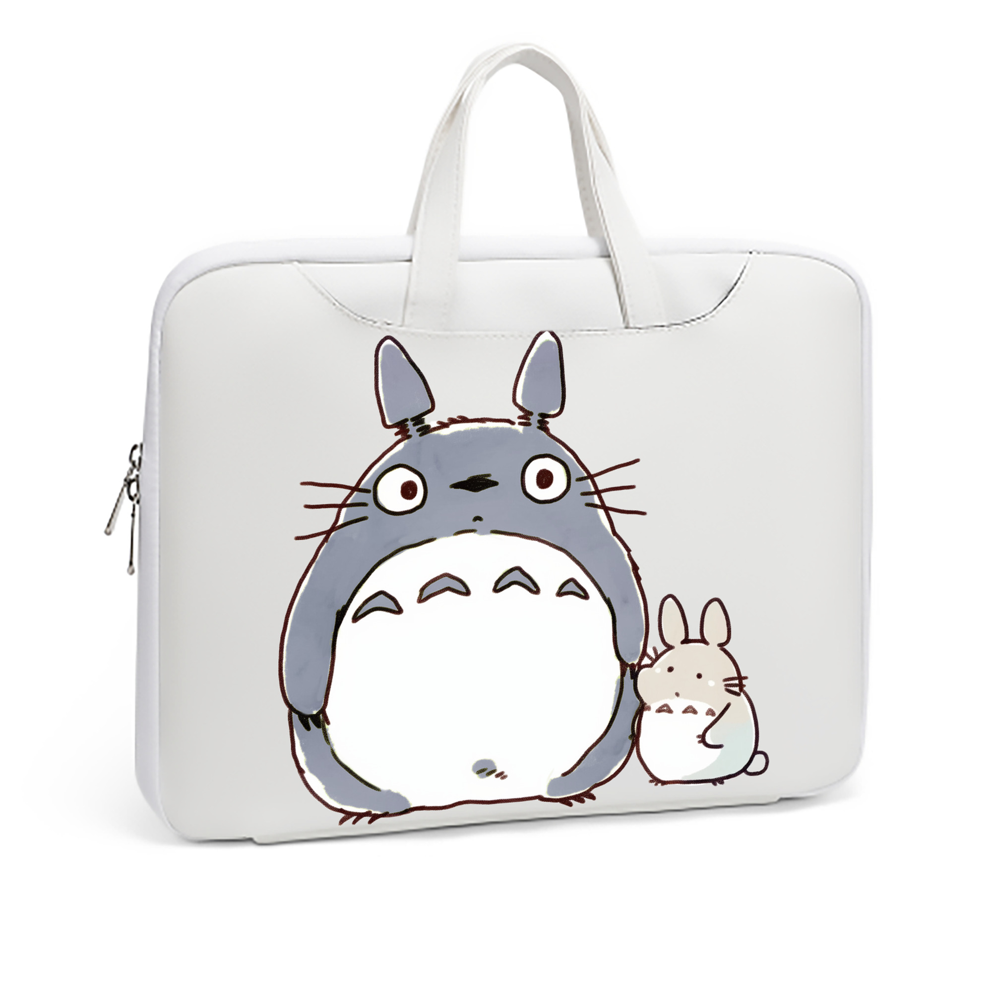 （画像用） となりのトトロ 草壁メイ 草壁サツキ My Neighbor Totoro Satsuki Kusakabe Mei Kusakabe レザーラップトップバッグ　ノートパソコンケース