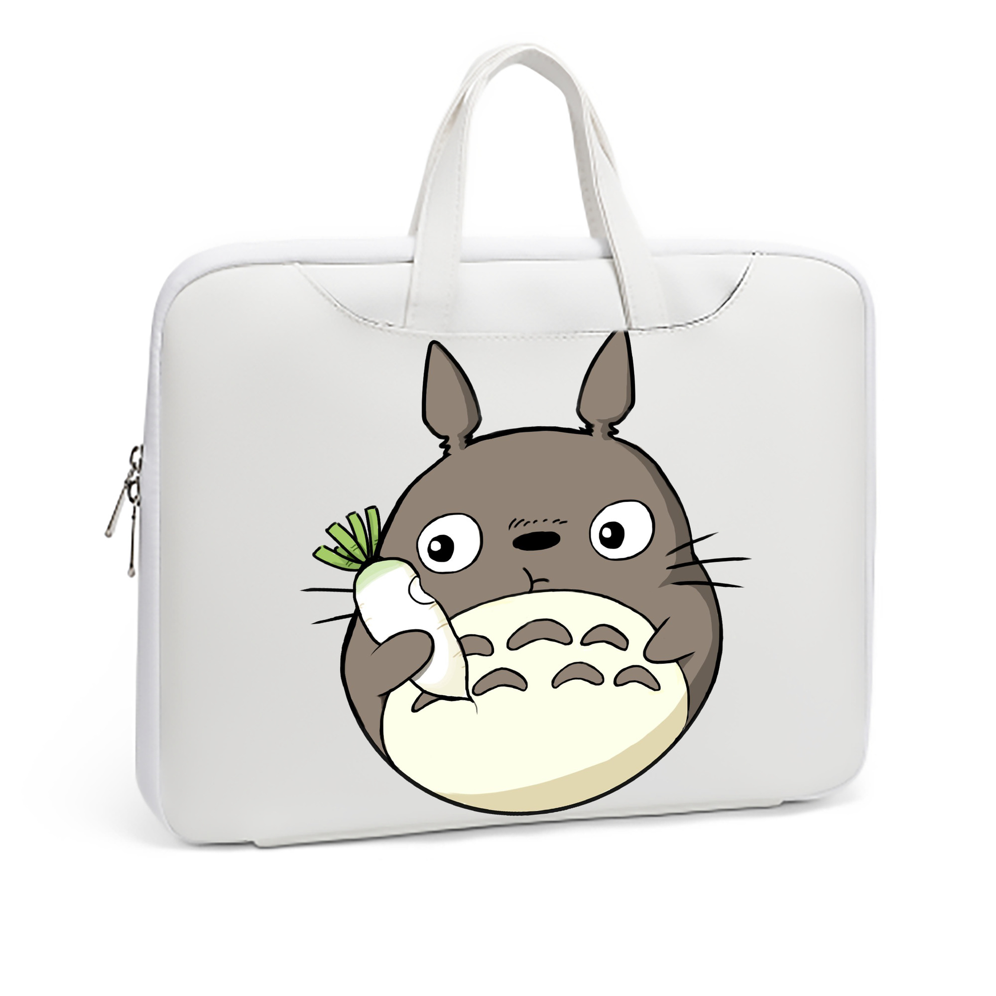 （画像用） となりのトトロ 草壁メイ 草壁サツキ My Neighbor Totoro Satsuki Kusakabe Mei Kusakabe レザーラップトップバッグ　ノートパソコンケース