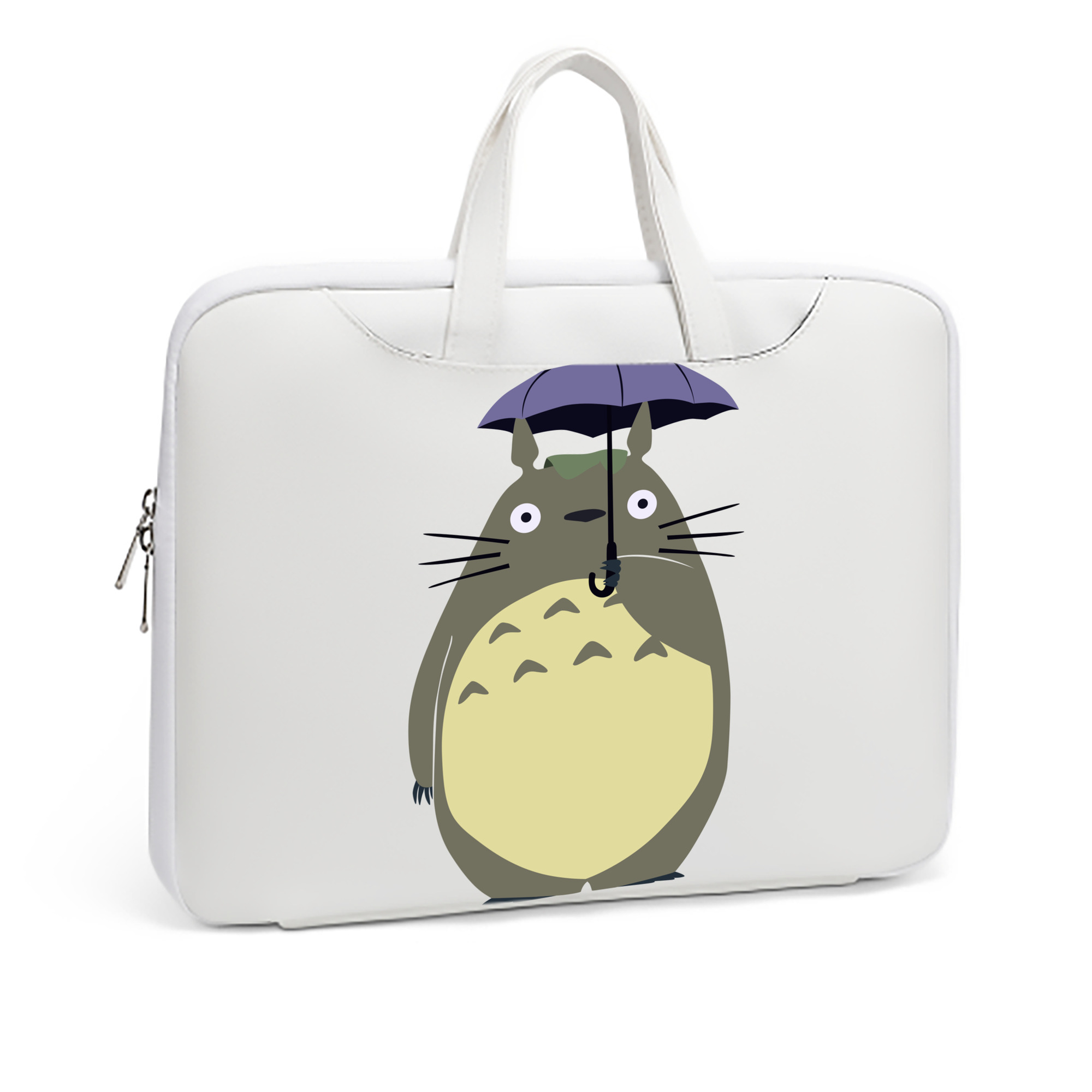 （画像用） となりのトトロ 草壁メイ 草壁サツキ My Neighbor Totoro Satsuki Kusakabe Mei Kusakabe レザーラップトップバッグ　ノートパソコンケース