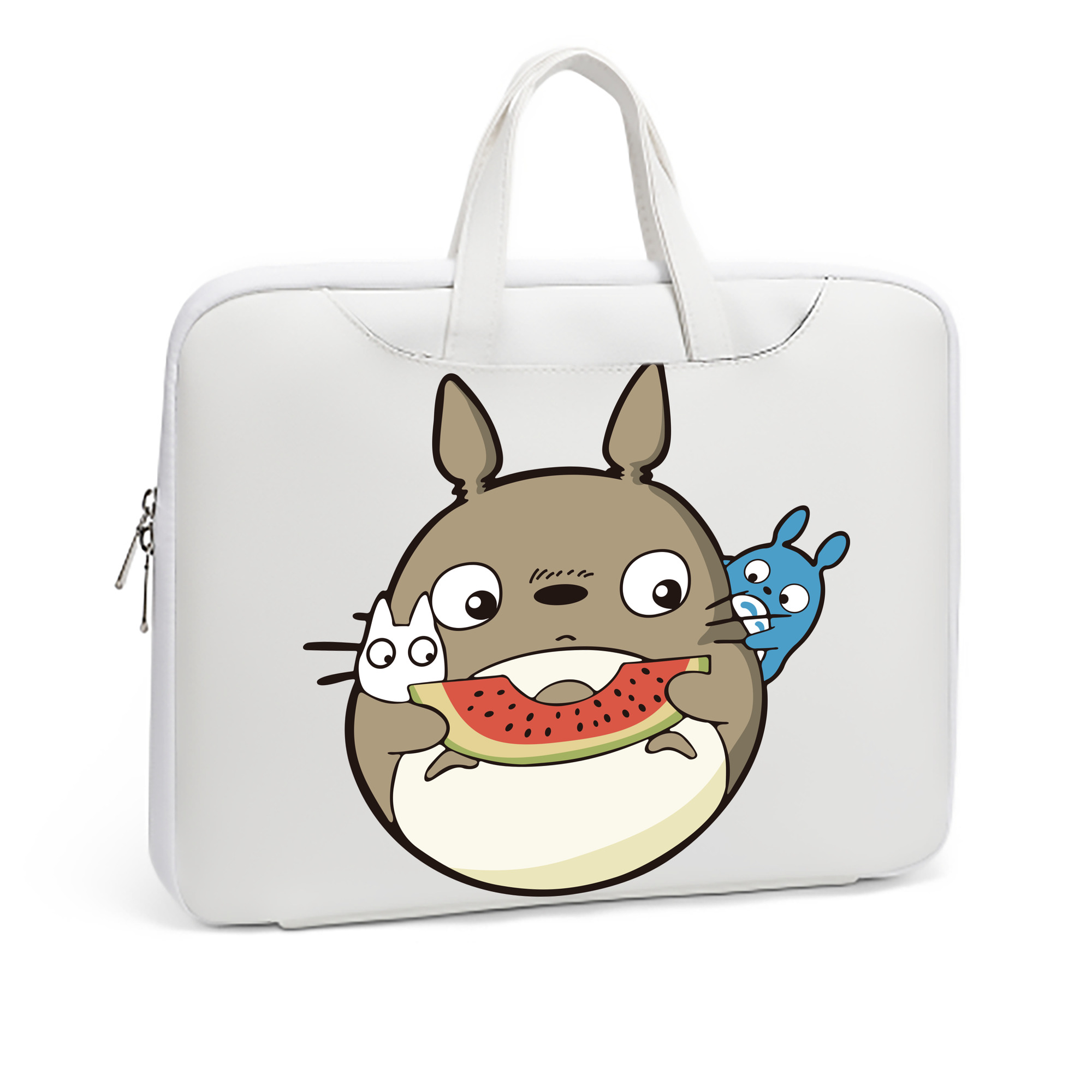 （画像用） となりのトトロ 草壁メイ 草壁サツキ My Neighbor Totoro Satsuki Kusakabe Mei Kusakabe レザーラップトップバッグ　ノートパソコンケース