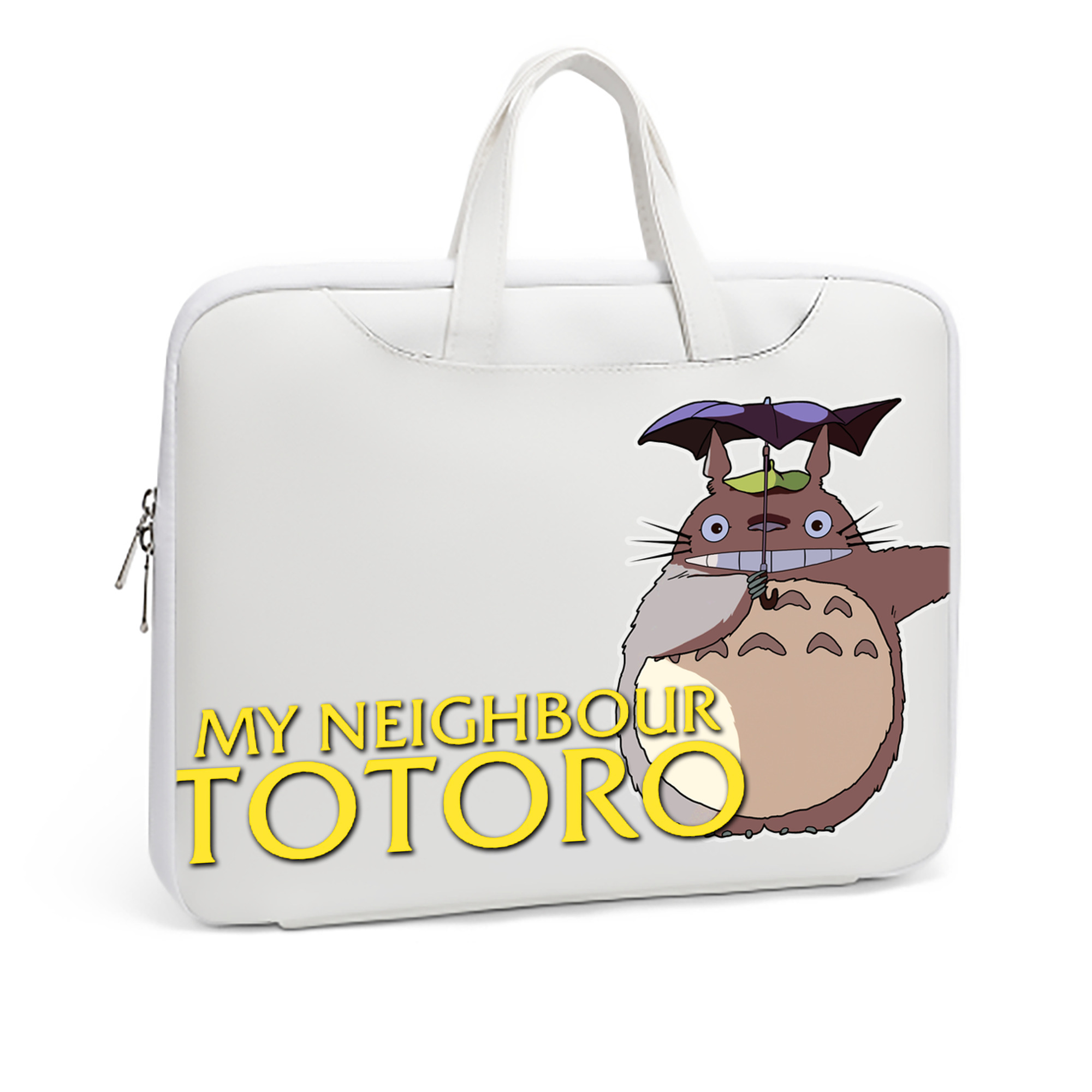 （画像用） となりのトトロ 草壁メイ 草壁サツキ My Neighbor Totoro Satsuki Kusakabe Mei Kusakabe レザーラップトップバッグ　ノートパソコンケース