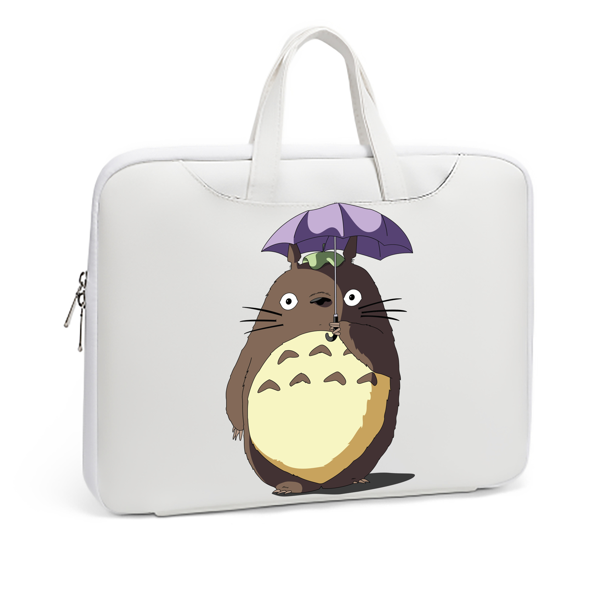 （画像用） となりのトトロ 草壁メイ 草壁サツキ My Neighbor Totoro Satsuki Kusakabe Mei Kusakabe レザーラップトップバッグ　ノートパソコンケース