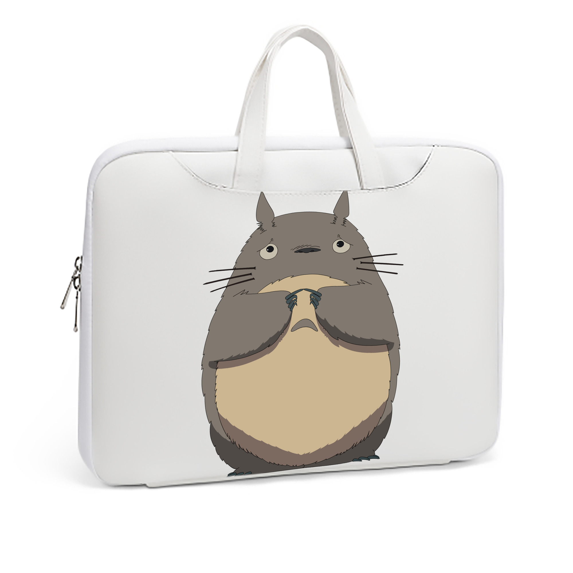 （画像用） となりのトトロ 草壁メイ 草壁サツキ My Neighbor Totoro Satsuki Kusakabe Mei Kusakabe レザーラップトップバッグ　ノートパソコンケース