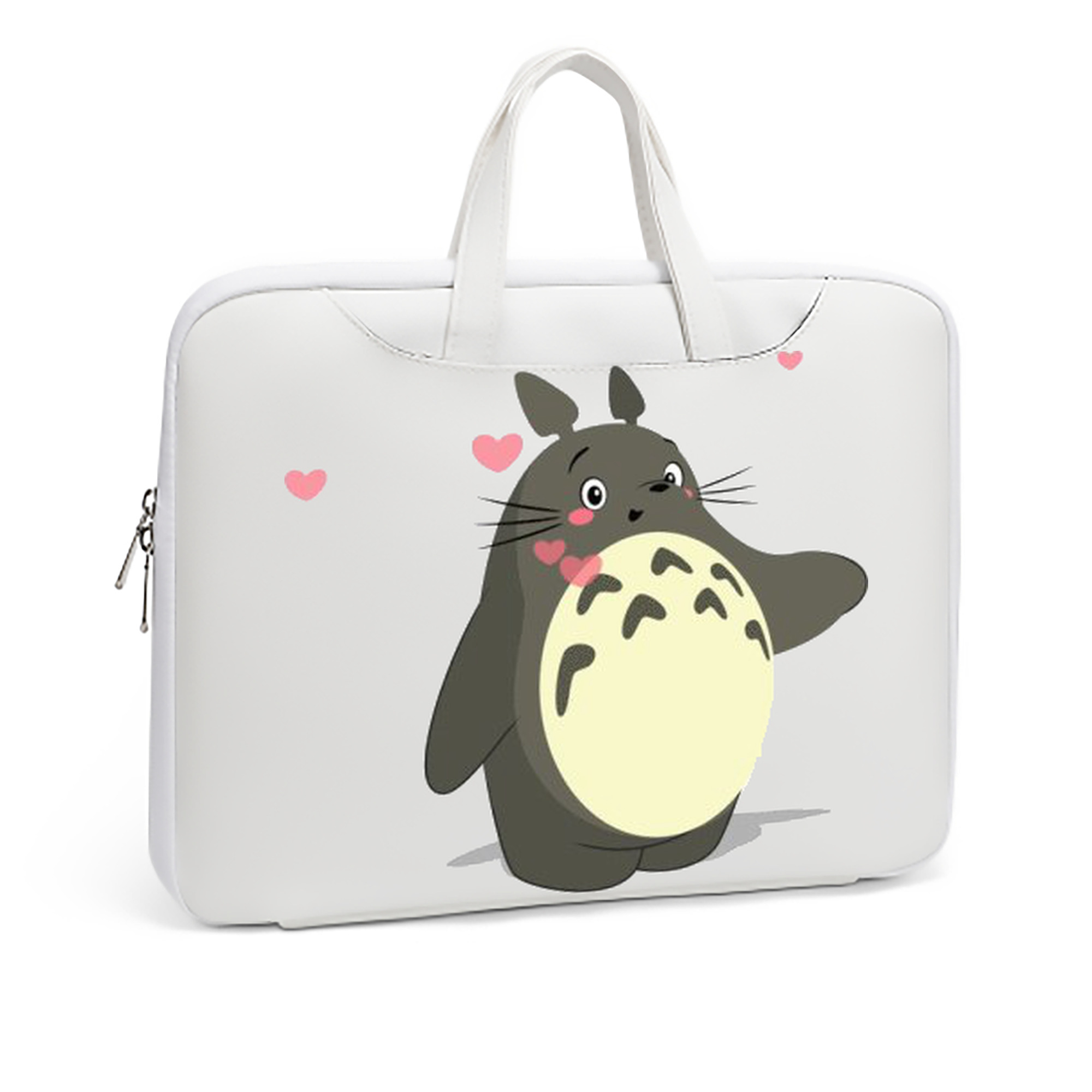 （画像用） となりのトトロ 草壁メイ 草壁サツキ My Neighbor Totoro Satsuki Kusakabe Mei Kusakabe レザーラップトップバッグ　ノートパソコンケース