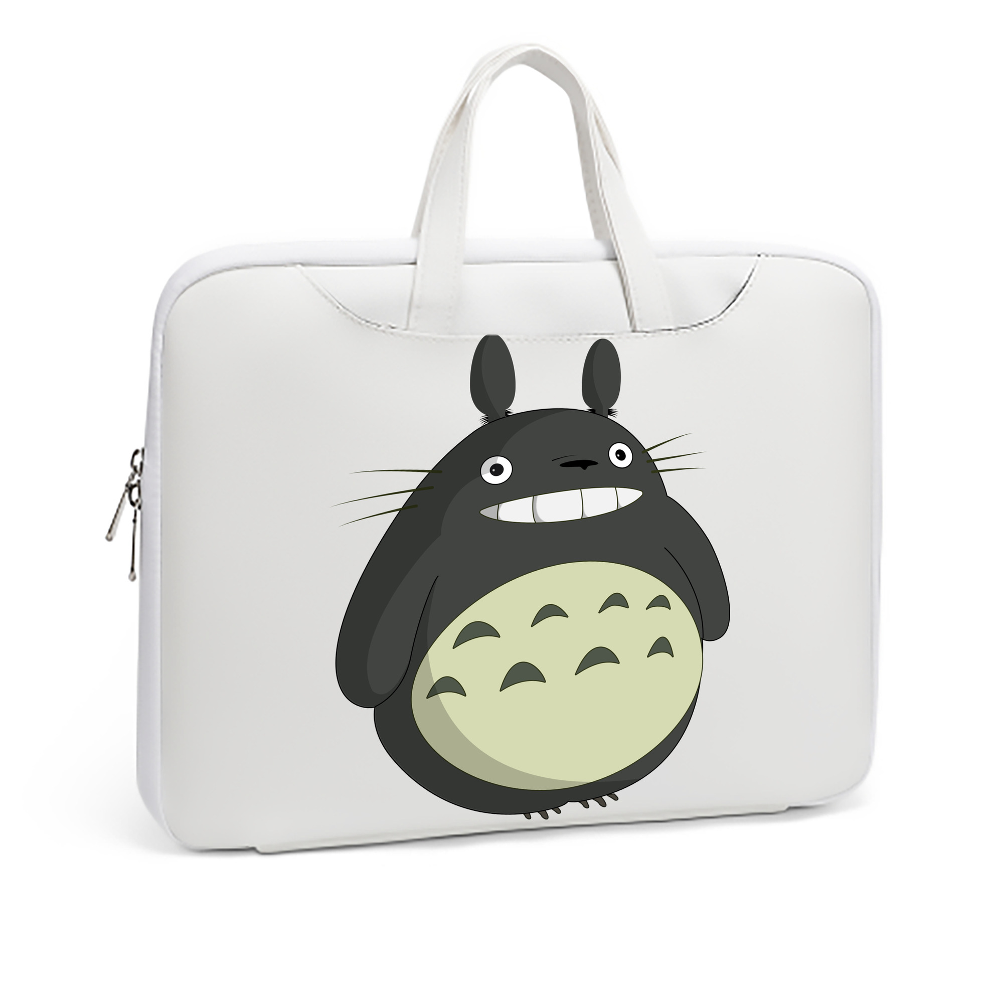 （画像用） となりのトトロ 草壁メイ 草壁サツキ My Neighbor Totoro Satsuki Kusakabe Mei Kusakabe レザーラップトップバッグ　ノートパソコンケース