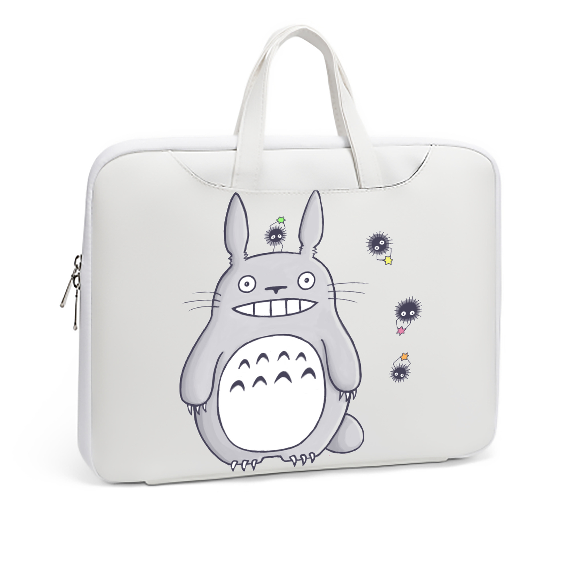 （画像用） となりのトトロ 草壁メイ 草壁サツキ My Neighbor Totoro Satsuki Kusakabe Mei Kusakabe レザーラップトップバッグ　ノートパソコンケース