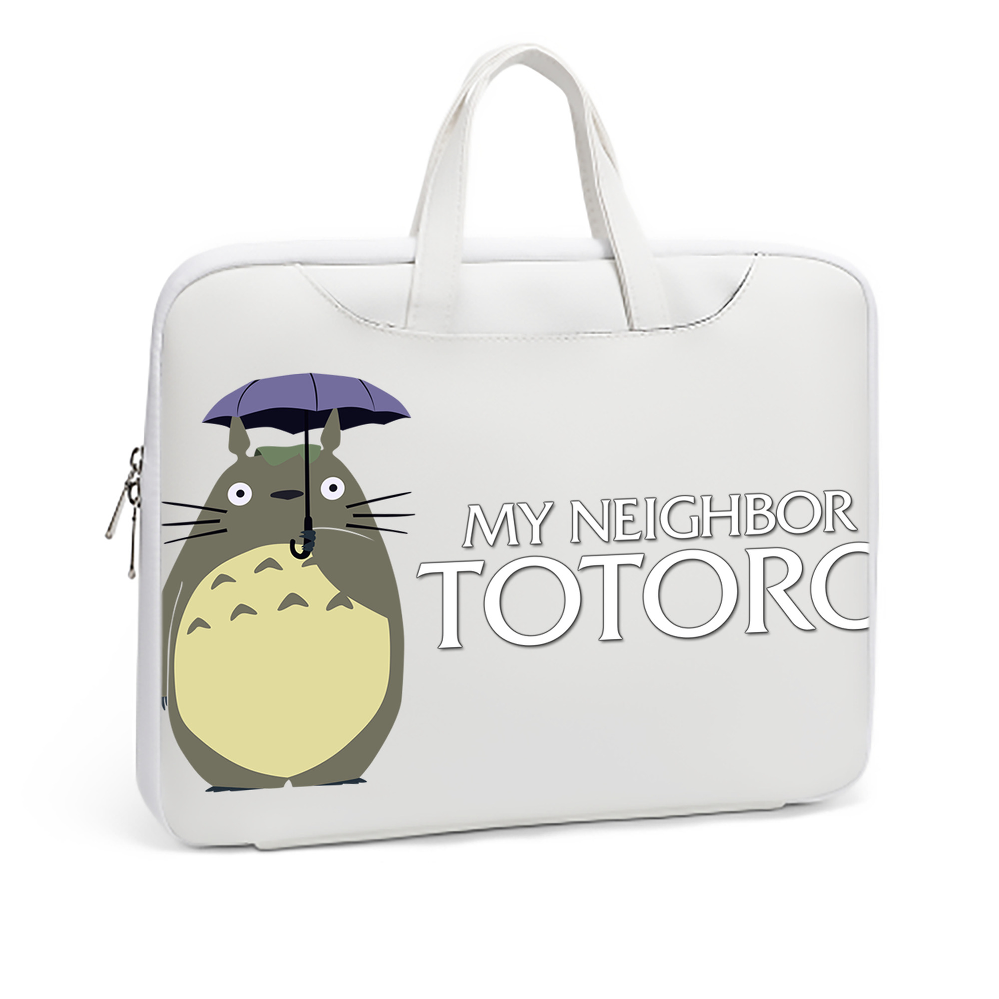 （画像用） となりのトトロ 草壁メイ 草壁サツキ My Neighbor Totoro Satsuki Kusakabe Mei Kusakabe レザーラップトップバッグ　ノートパソコンケース