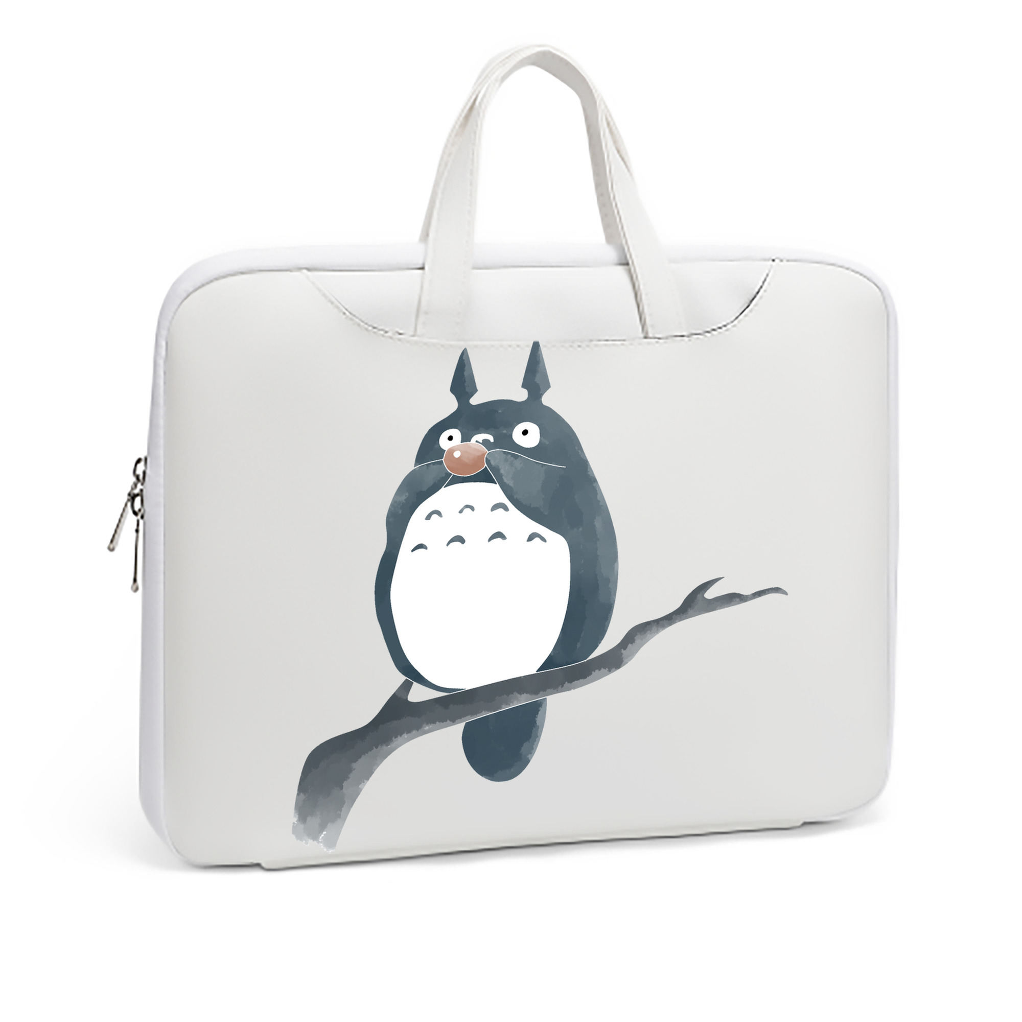 （画像用） となりのトトロ 草壁メイ 草壁サツキ My Neighbor Totoro Satsuki Kusakabe Mei Kusakabe レザーラップトップバッグ　ノートパソコンケース