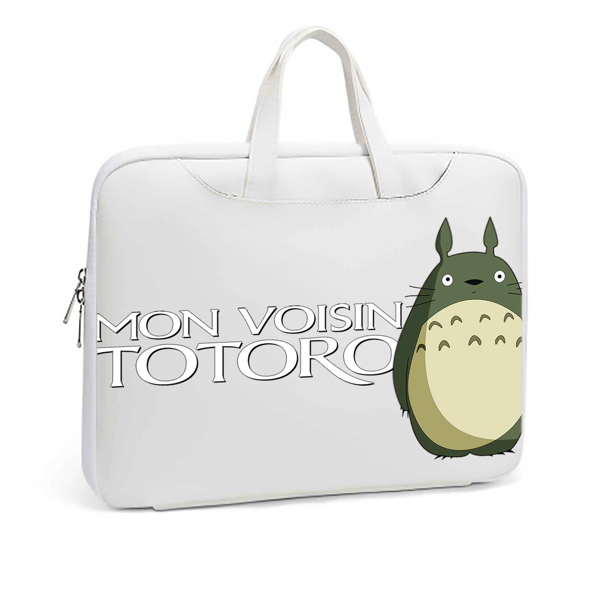 （画像用） となりのトトロ 草壁メイ 草壁サツキ My Neighbor Totoro Satsuki Kusakabe Mei Kusakabe レザーラップトップバッグ　ノートパソコンケース